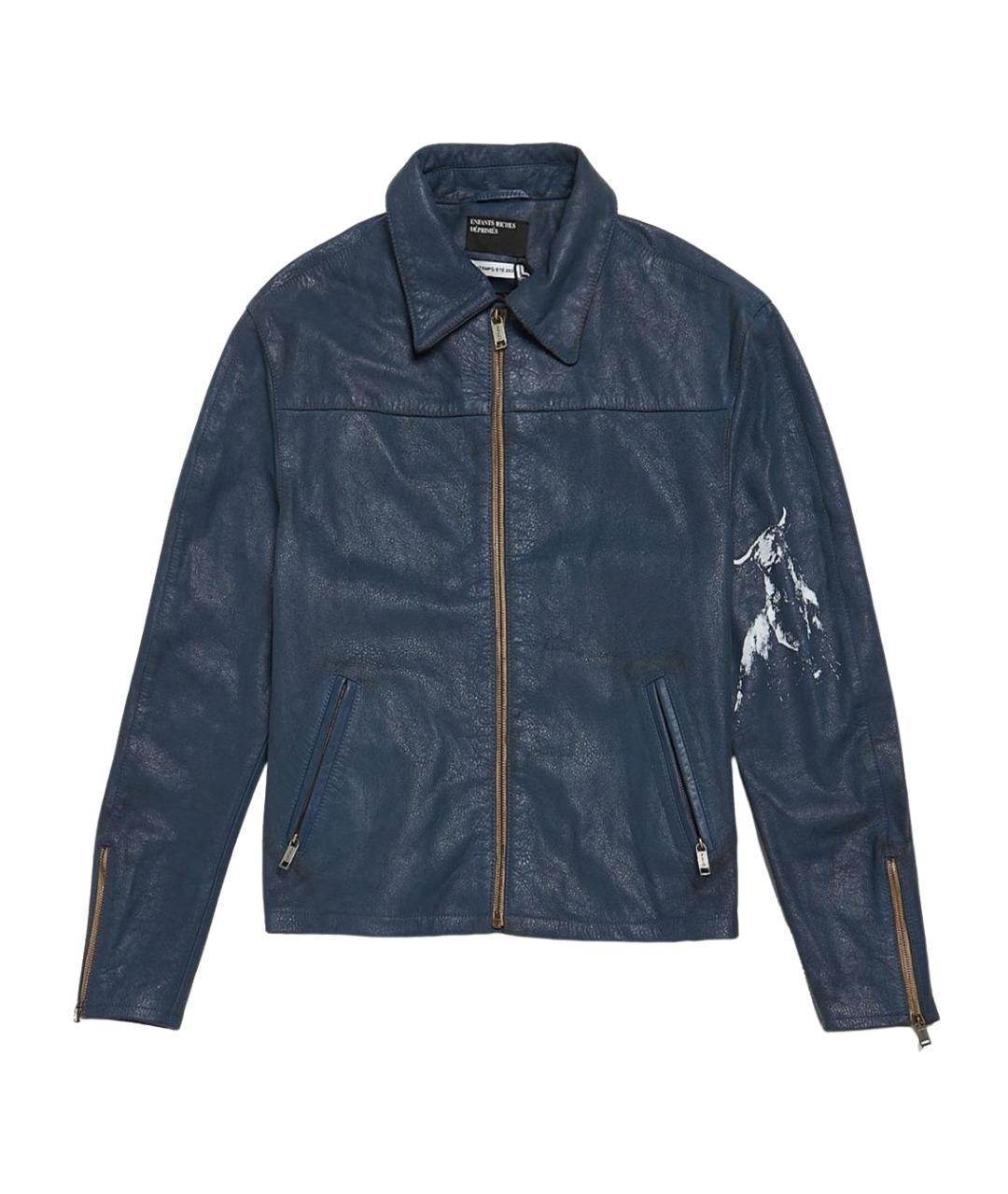 Enfants Riches Déprimés Темно-синяя кожаная куртка, фото 1
