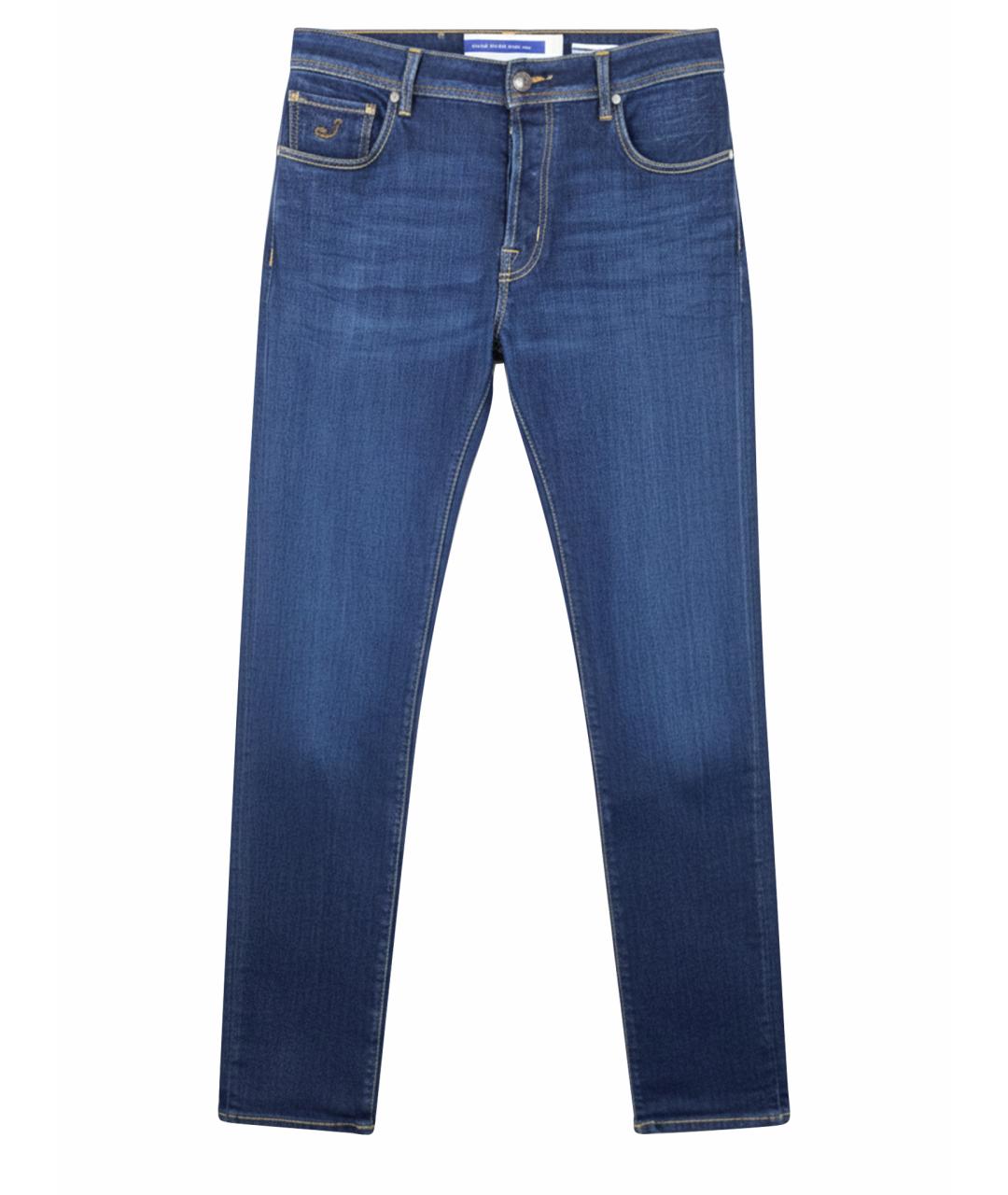 JACOB COHEN Синие хлопковые джинсы скинни, фото 1