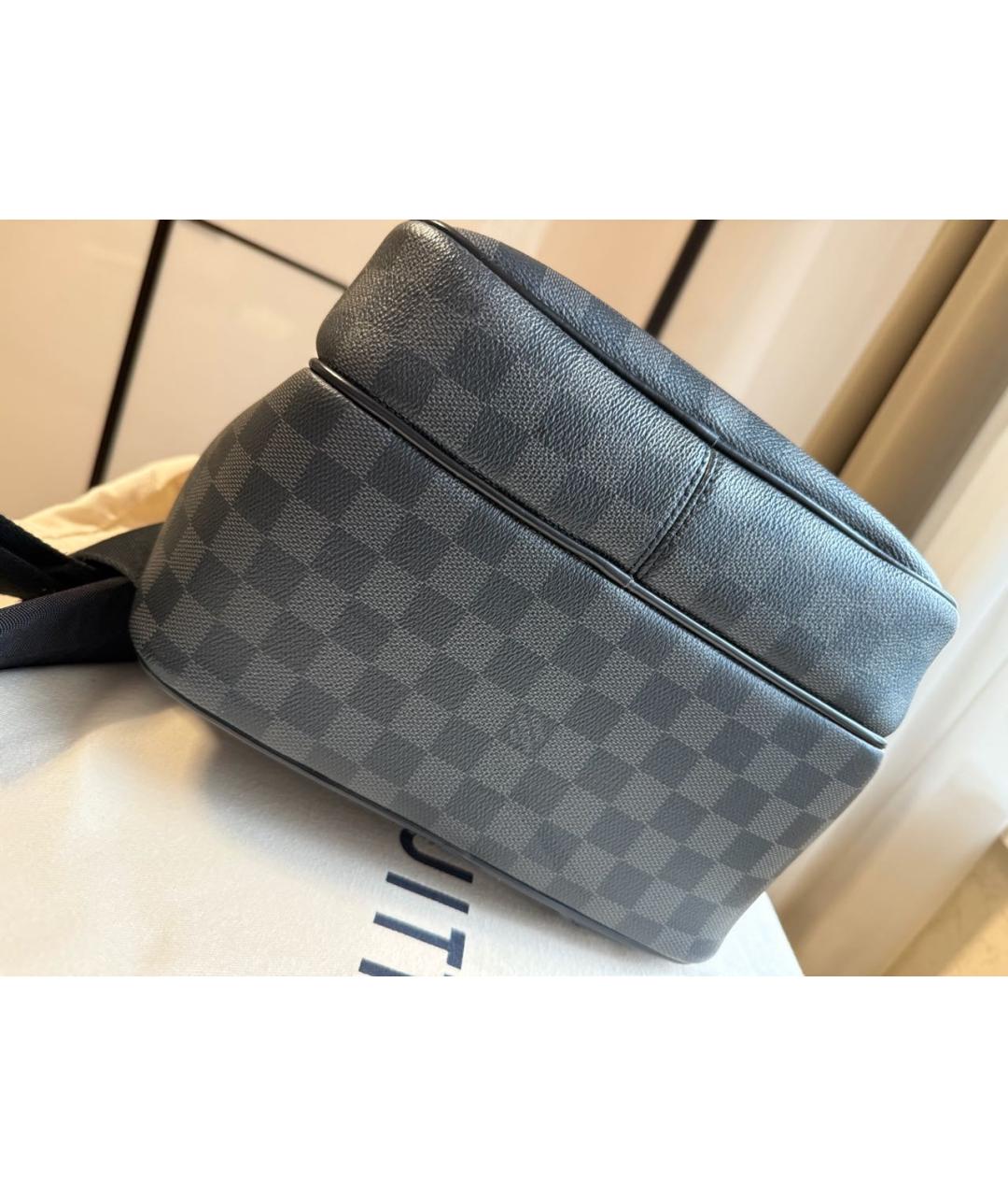 LOUIS VUITTON Серый кожаный рюкзак, фото 2