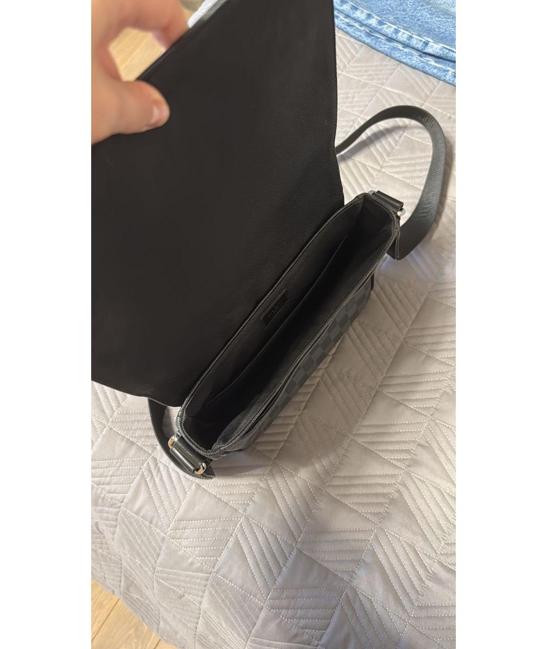 LOUIS VUITTON Серый кожаный рюкзак, фото 8