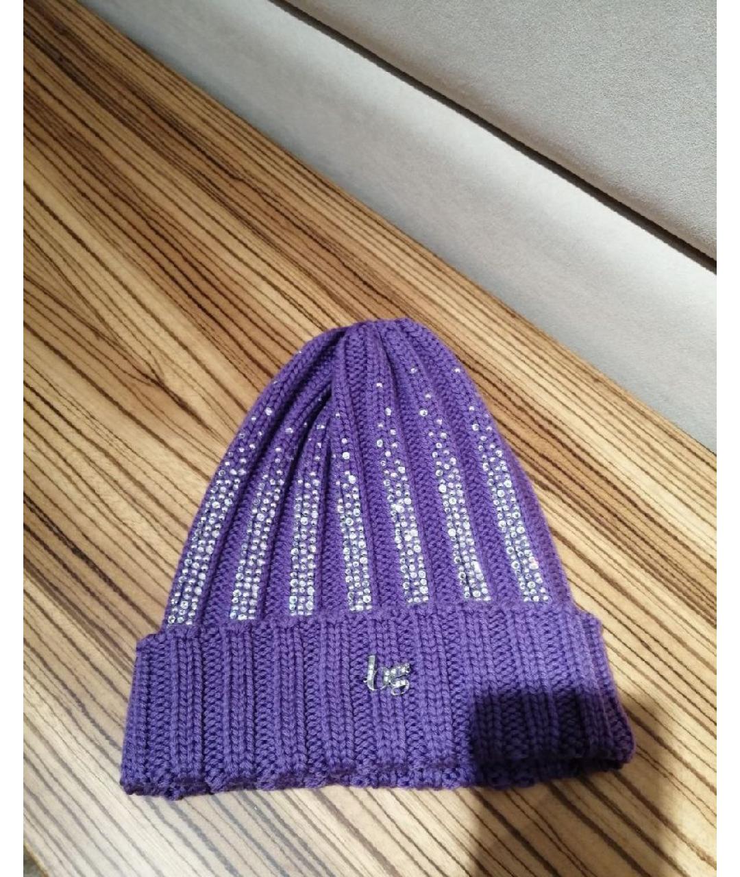 BLUGIRL Фиолетовая шерстяная шапка, фото 3