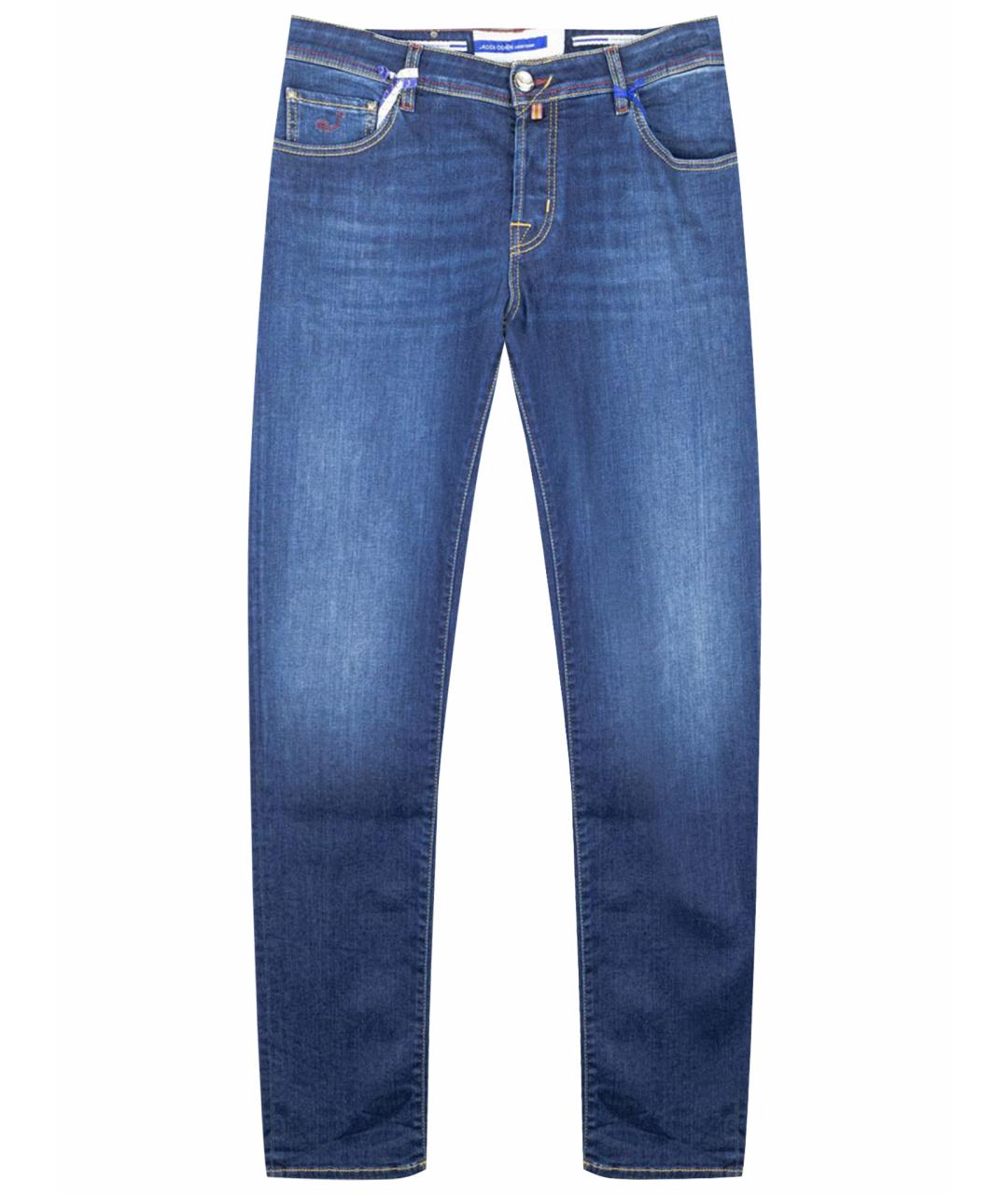 JACOB COHEN Темно-синие хлопковые джинсы, фото 1