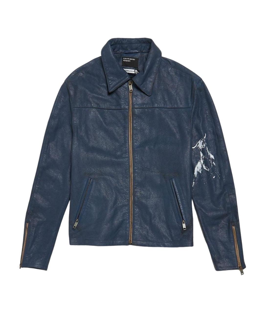 Enfants Riches Déprimés Темно-синяя кожаная куртка, фото 1