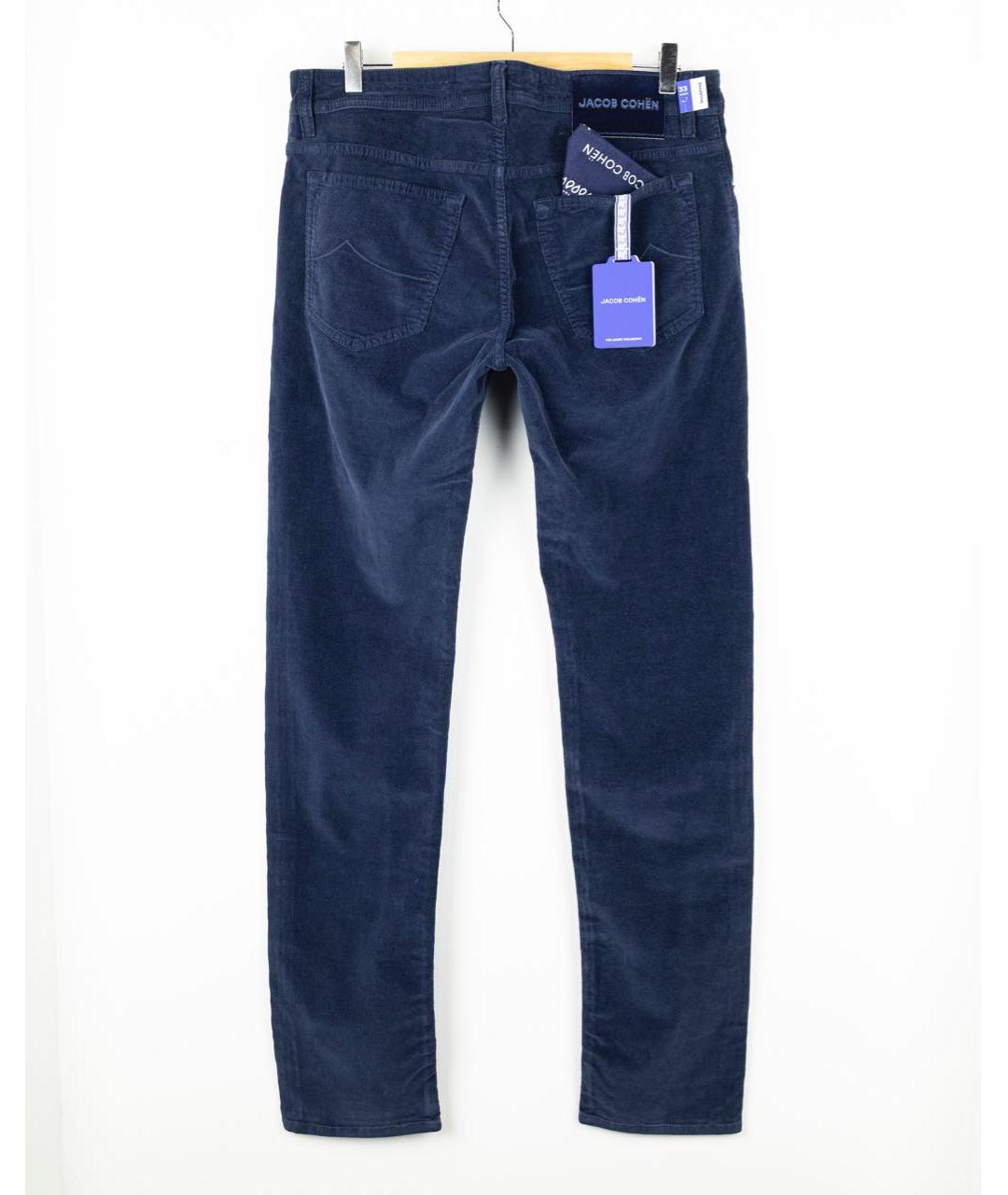 JACOB COHEN Темно-синие хлопковые прямые джинсы, фото 2