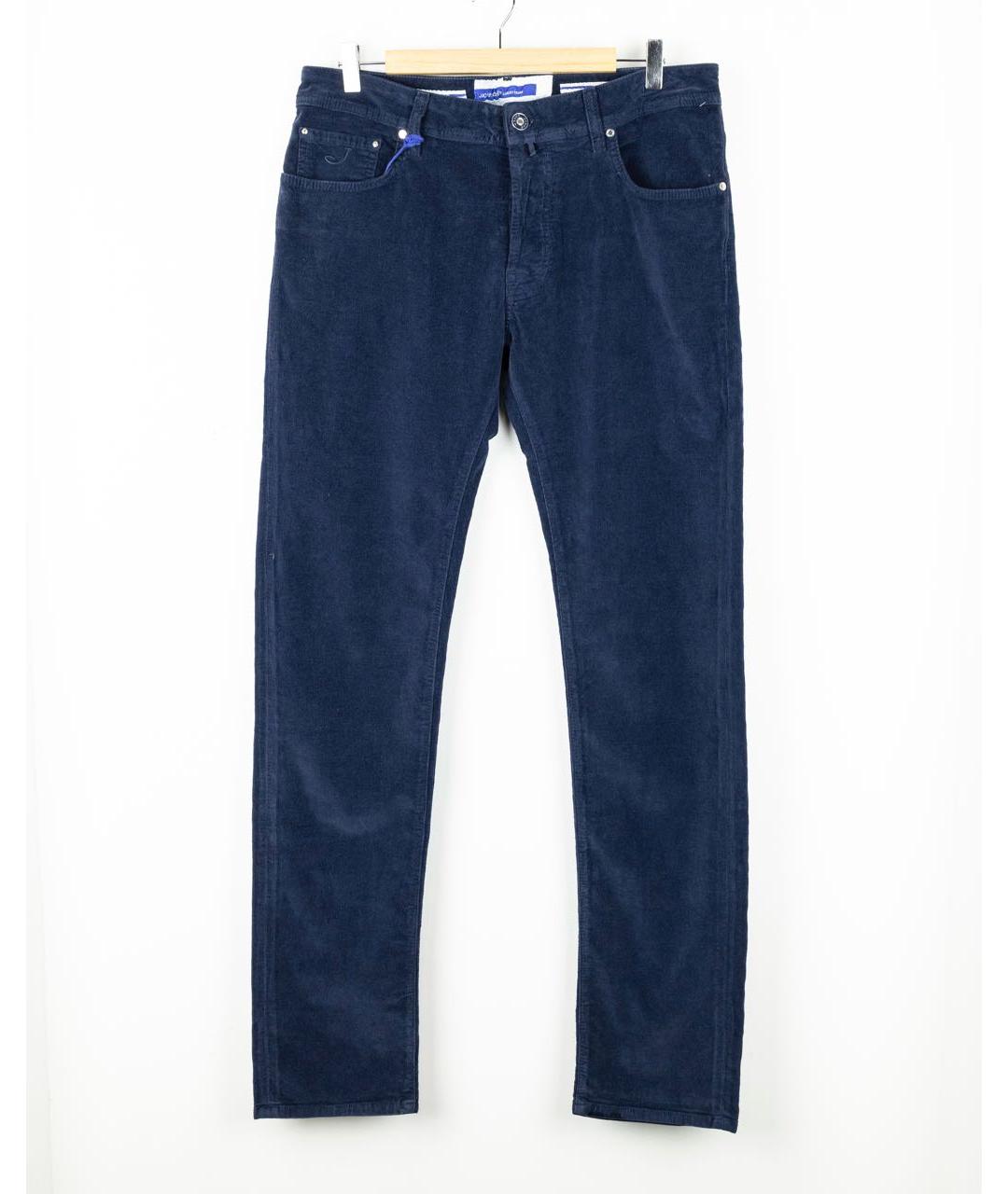 JACOB COHEN Темно-синие хлопковые прямые джинсы, фото 5