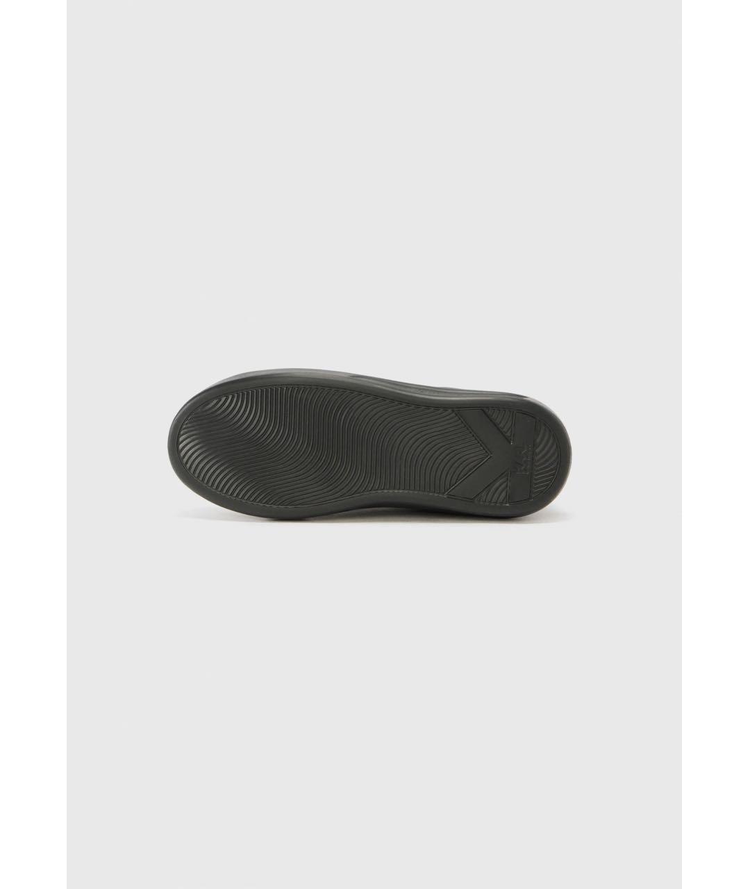 KARL LAGERFELD Черные кожаные кеды, фото 5