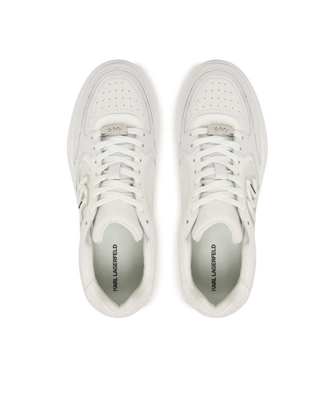 KARL LAGERFELD Белые кожаные кеды, фото 3