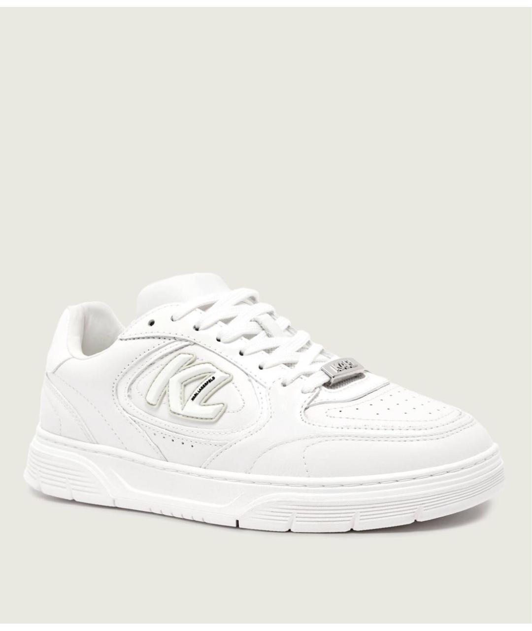 KARL LAGERFELD Белые кожаные кеды, фото 4