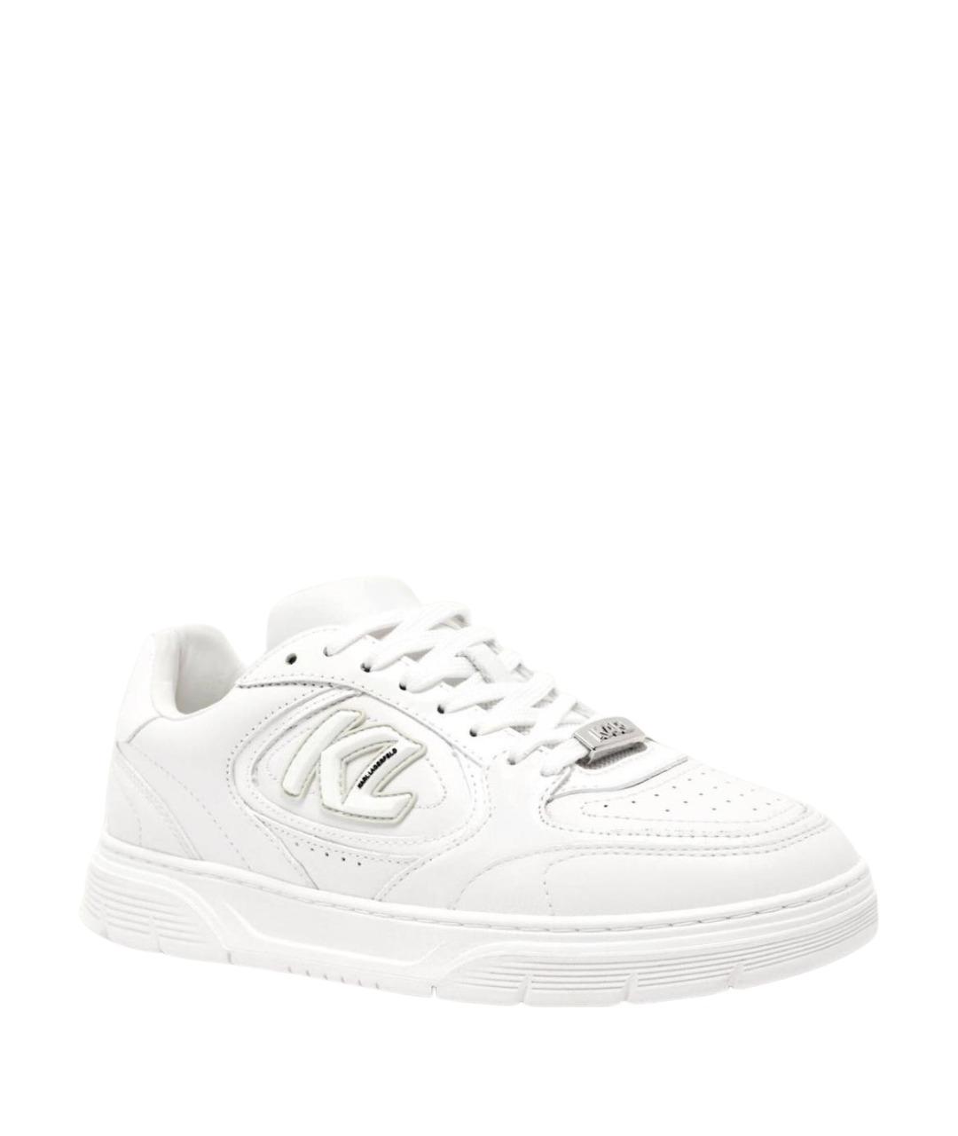 KARL LAGERFELD Белые кожаные кеды, фото 1