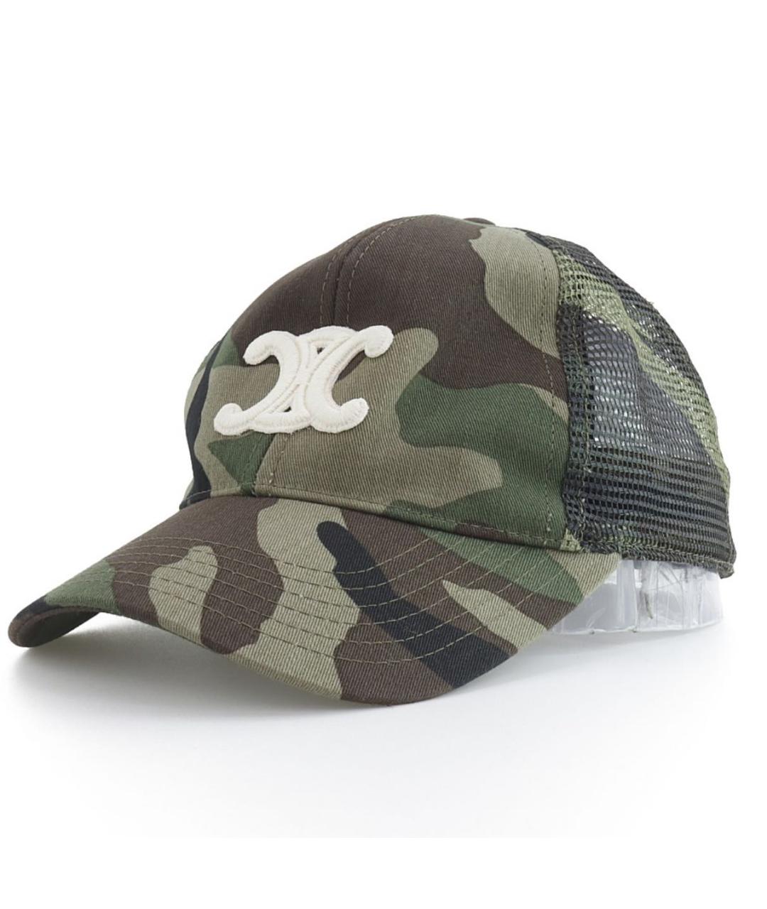 CELINE Хаки кепка, фото 2