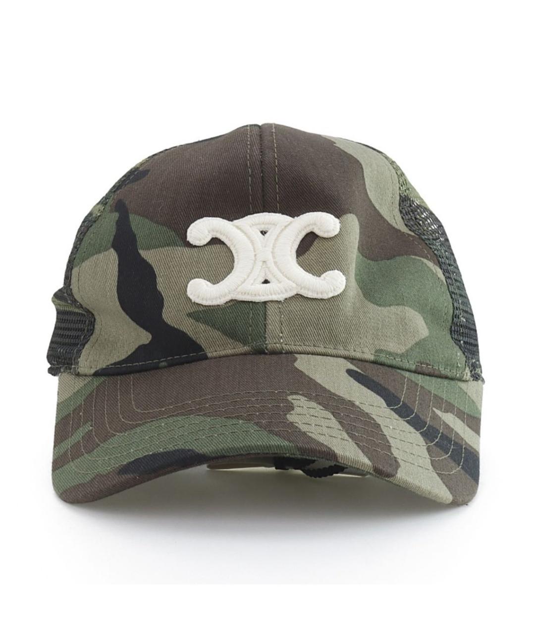 CELINE Хаки кепка, фото 3