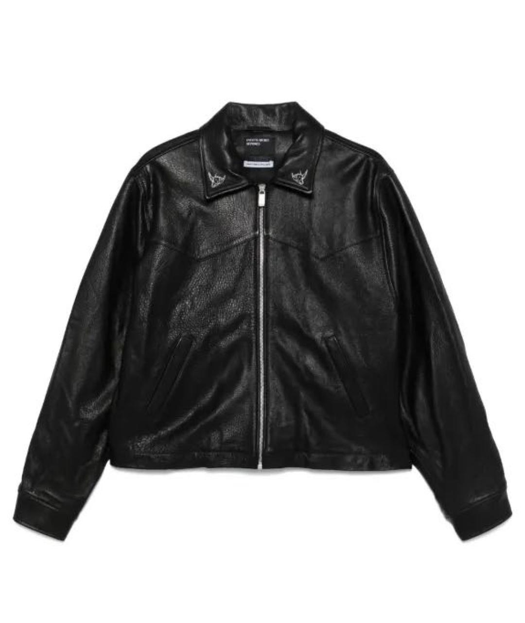 Enfants Riches Déprimés Черная кожаная куртка, фото 1
