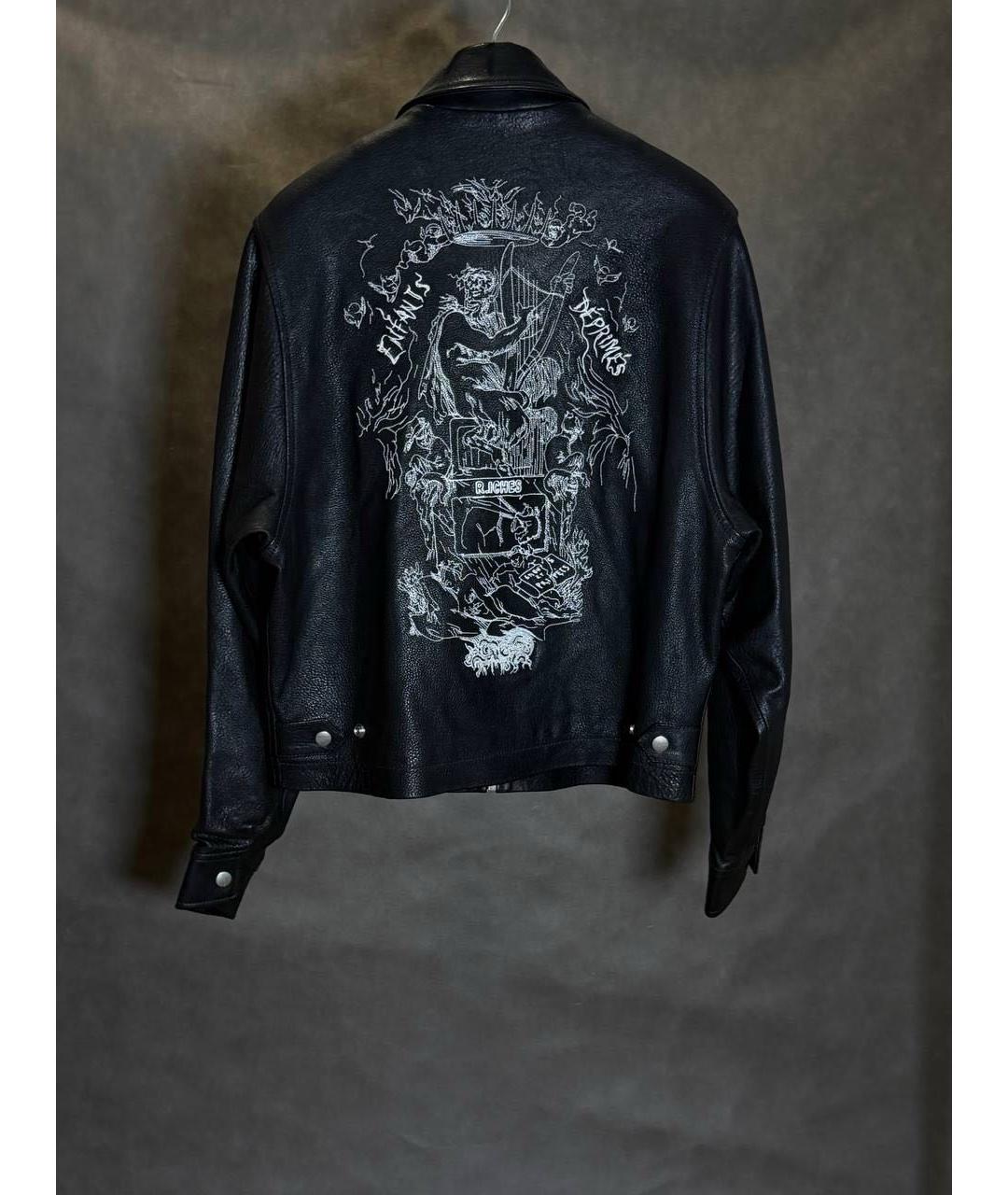 Enfants Riches Déprimés Черная кожаная куртка, фото 3