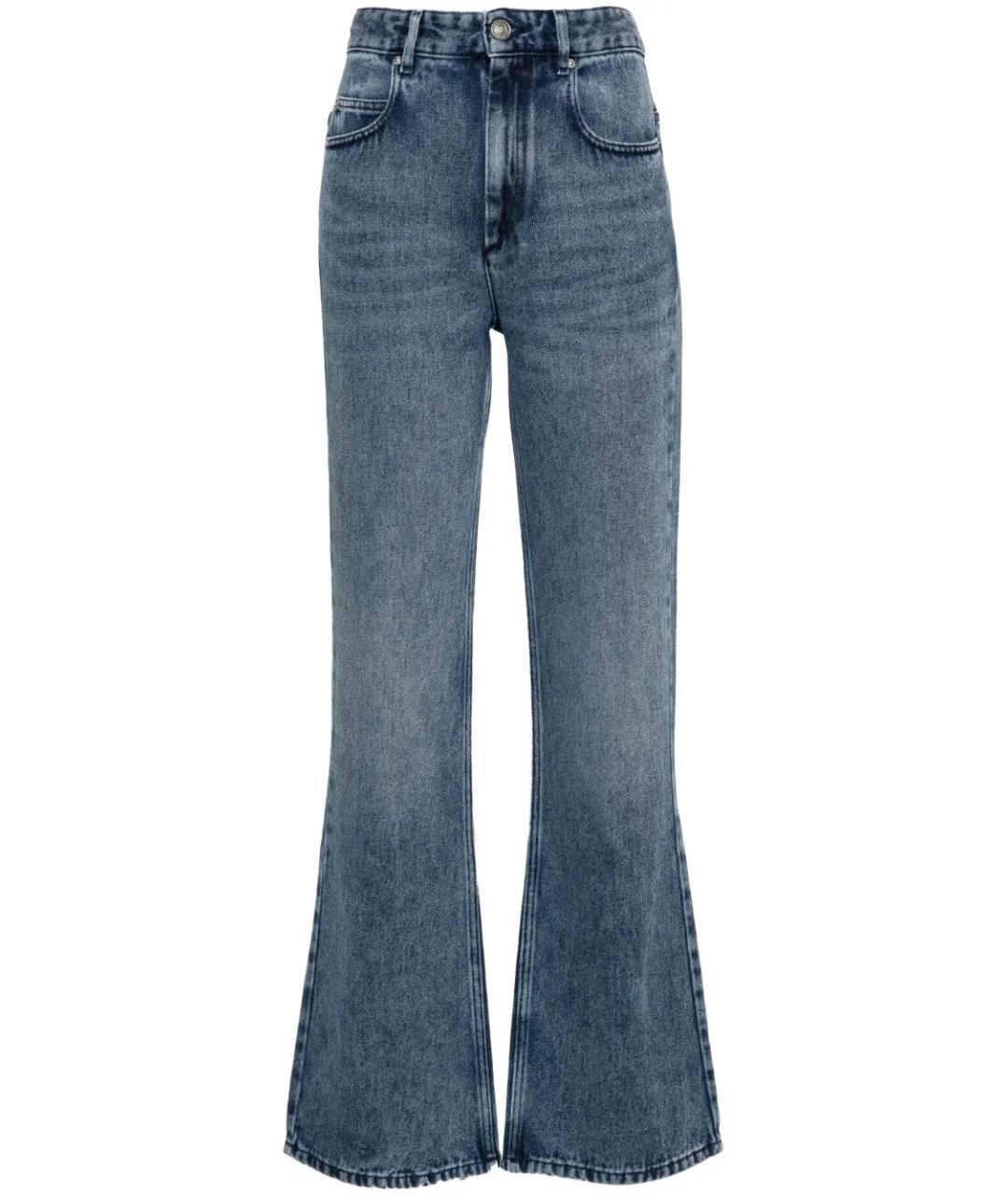 ISABEL MARANT Синие хлопковые джинсы клеш, фото 1