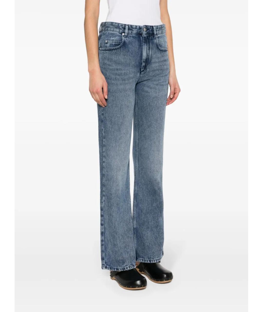 ISABEL MARANT Синие хлопковые джинсы клеш, фото 4