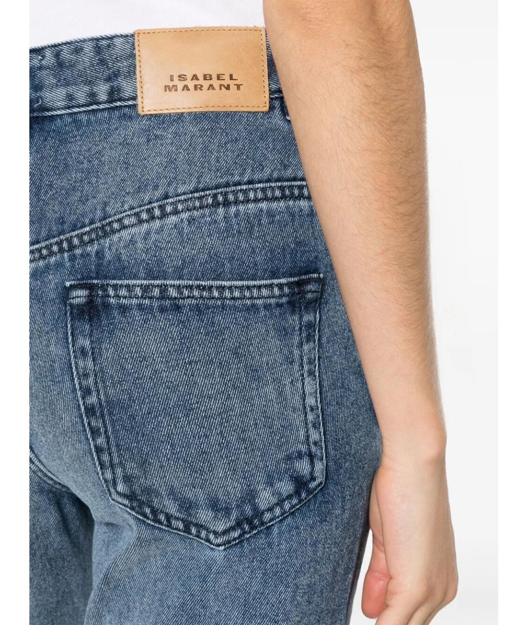ISABEL MARANT Синие хлопковые джинсы клеш, фото 3
