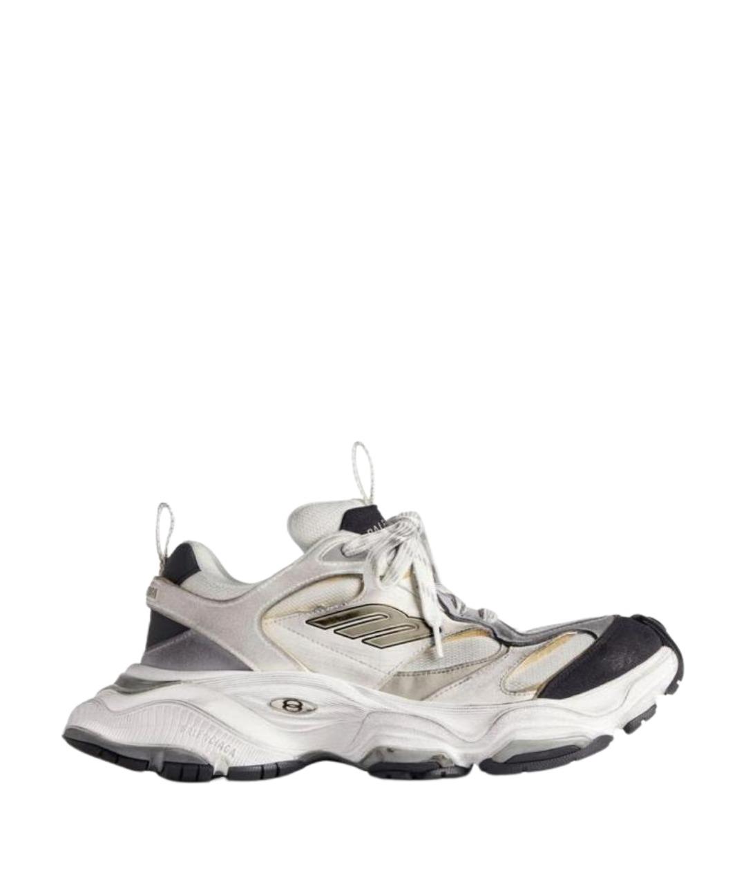 BALENCIAGA Бежевые текстильные кроссовки, фото 1