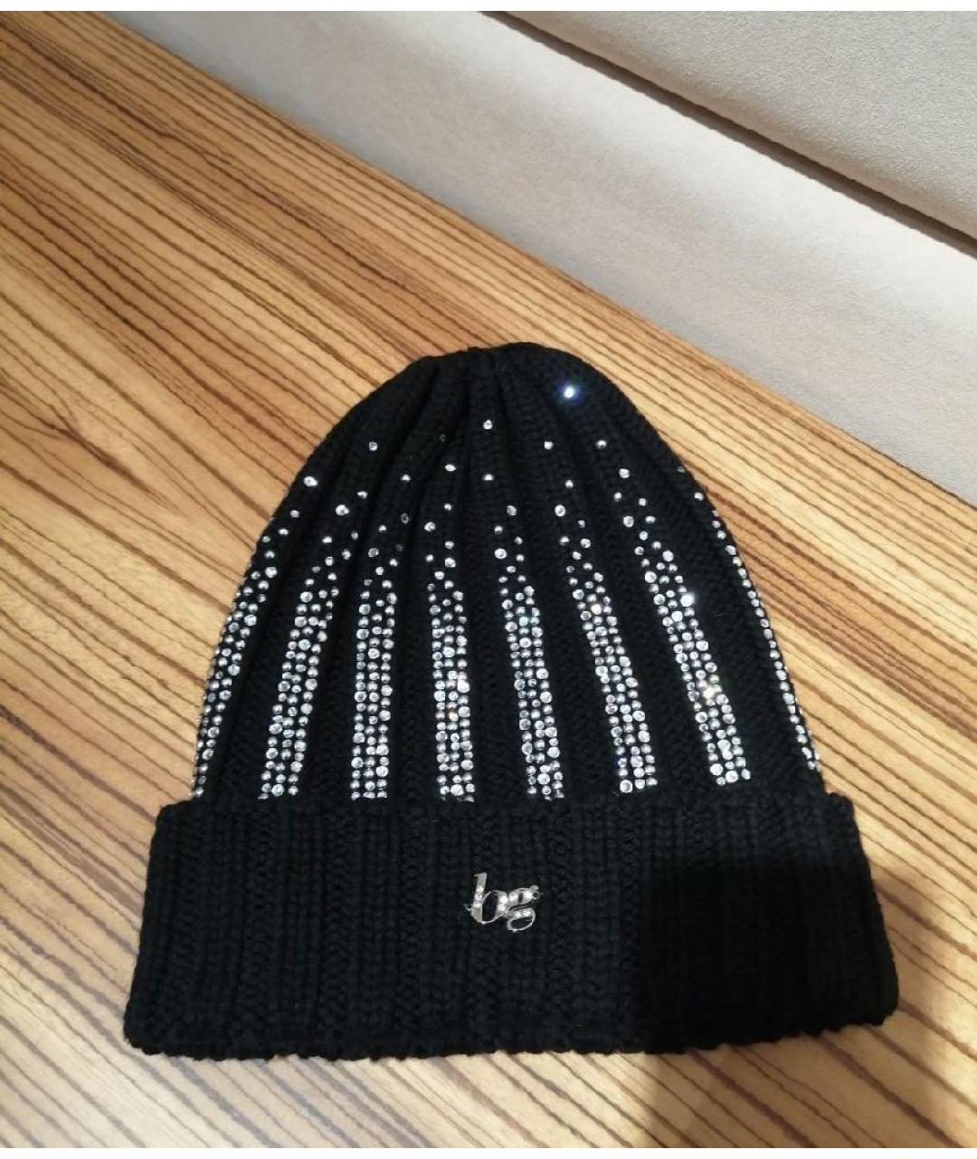 BLUGIRL Черная шерстяная шапка, фото 3