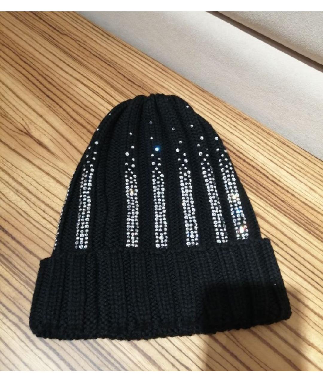 BLUGIRL Черная шерстяная шапка, фото 2