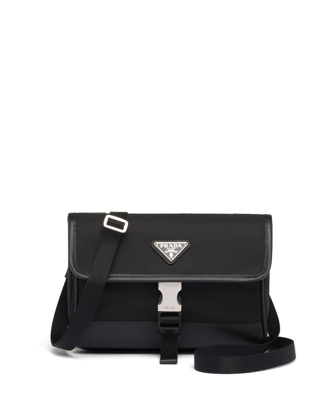 PRADA Черная синтетическая сумка на плечо, фото 1