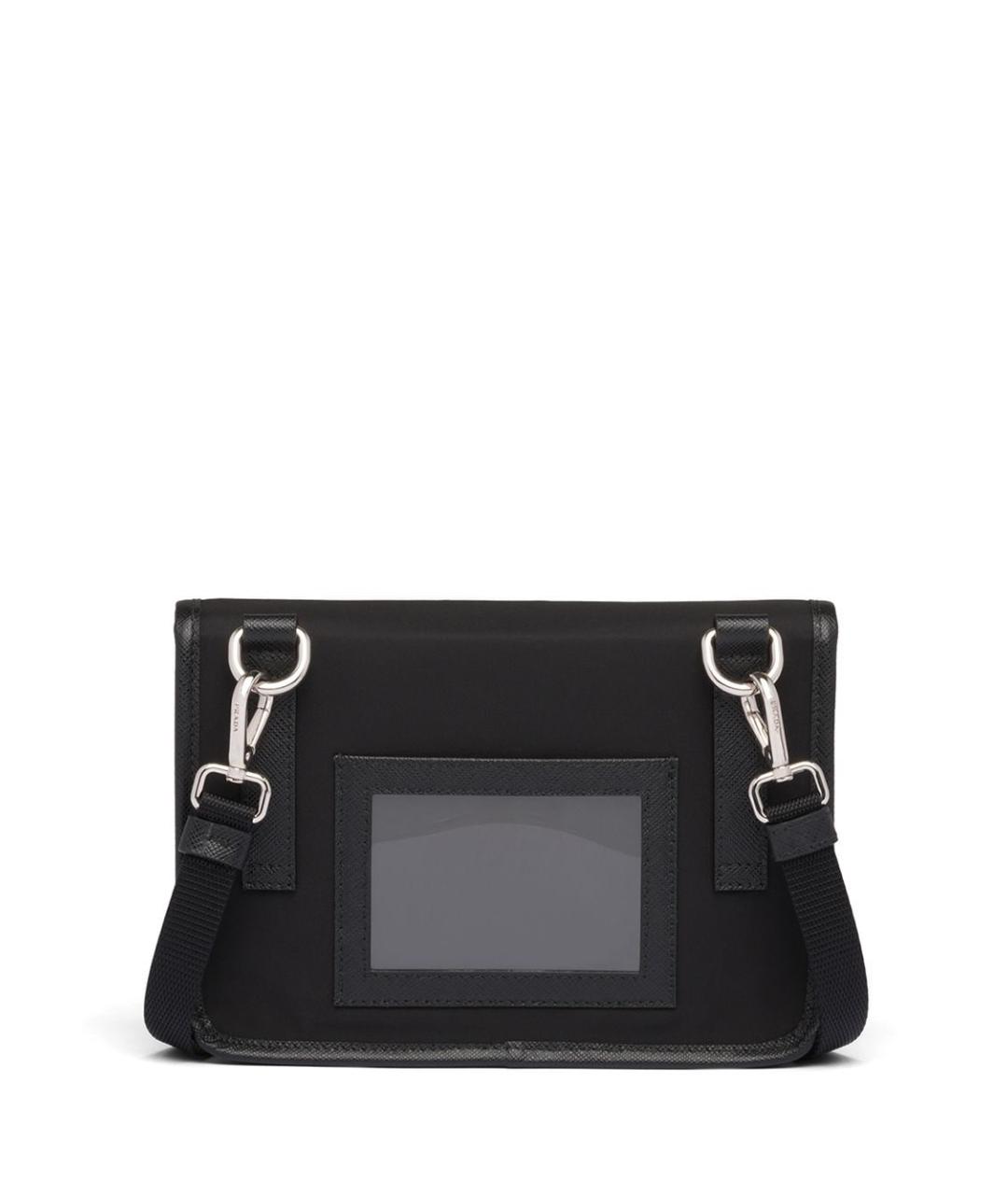 PRADA Черная синтетическая сумка на плечо, фото 2