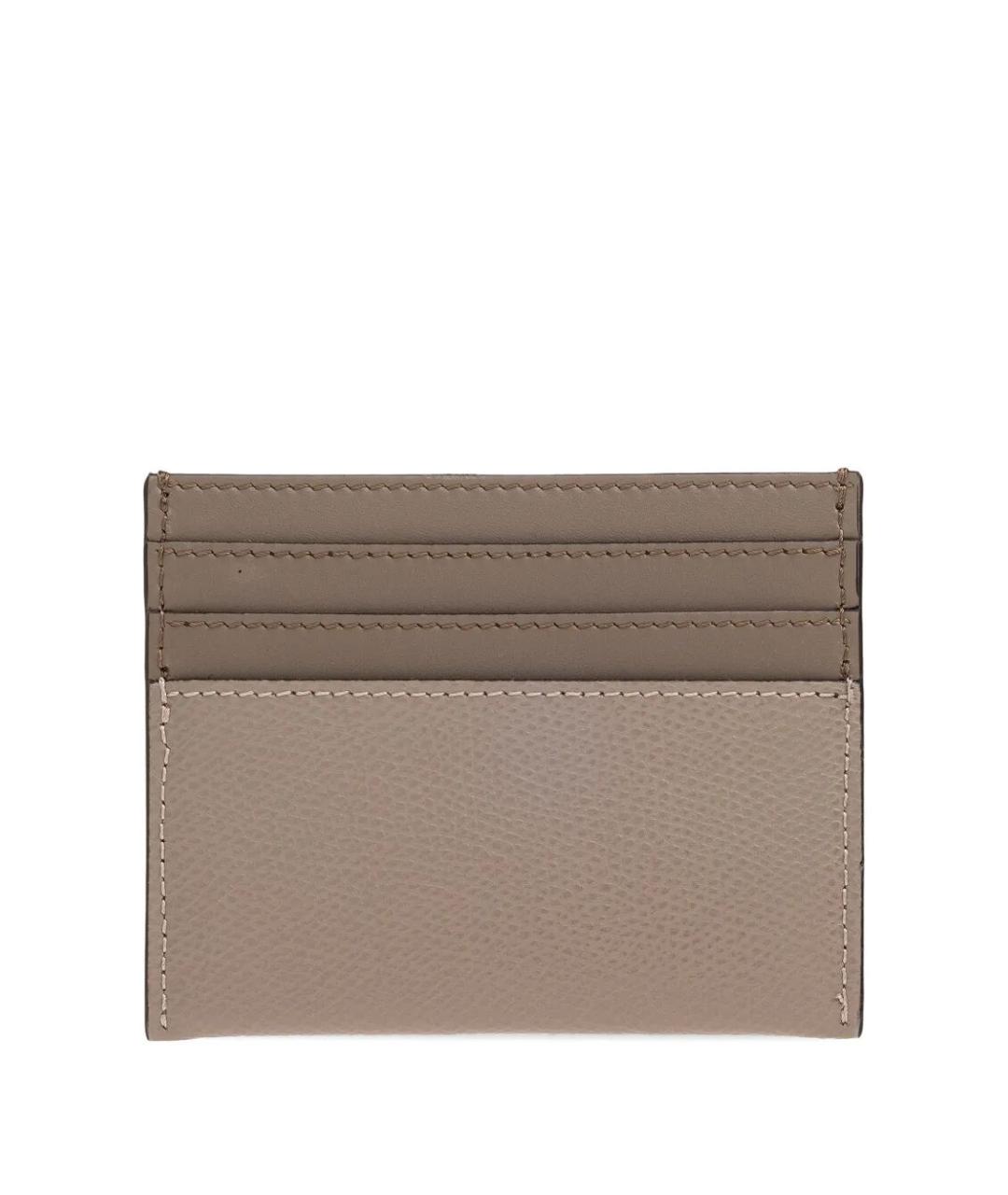 FENDI Бежевый кожаный кардхолдер, фото 2