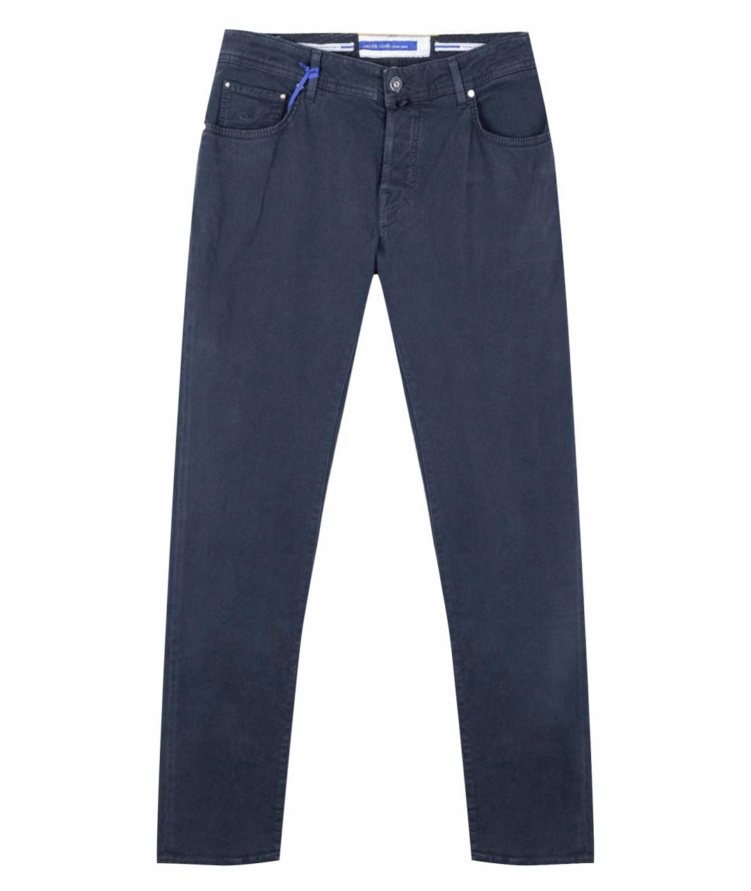 JACOB COHEN Темно-синие хлопковые джинсы скинни, фото 1