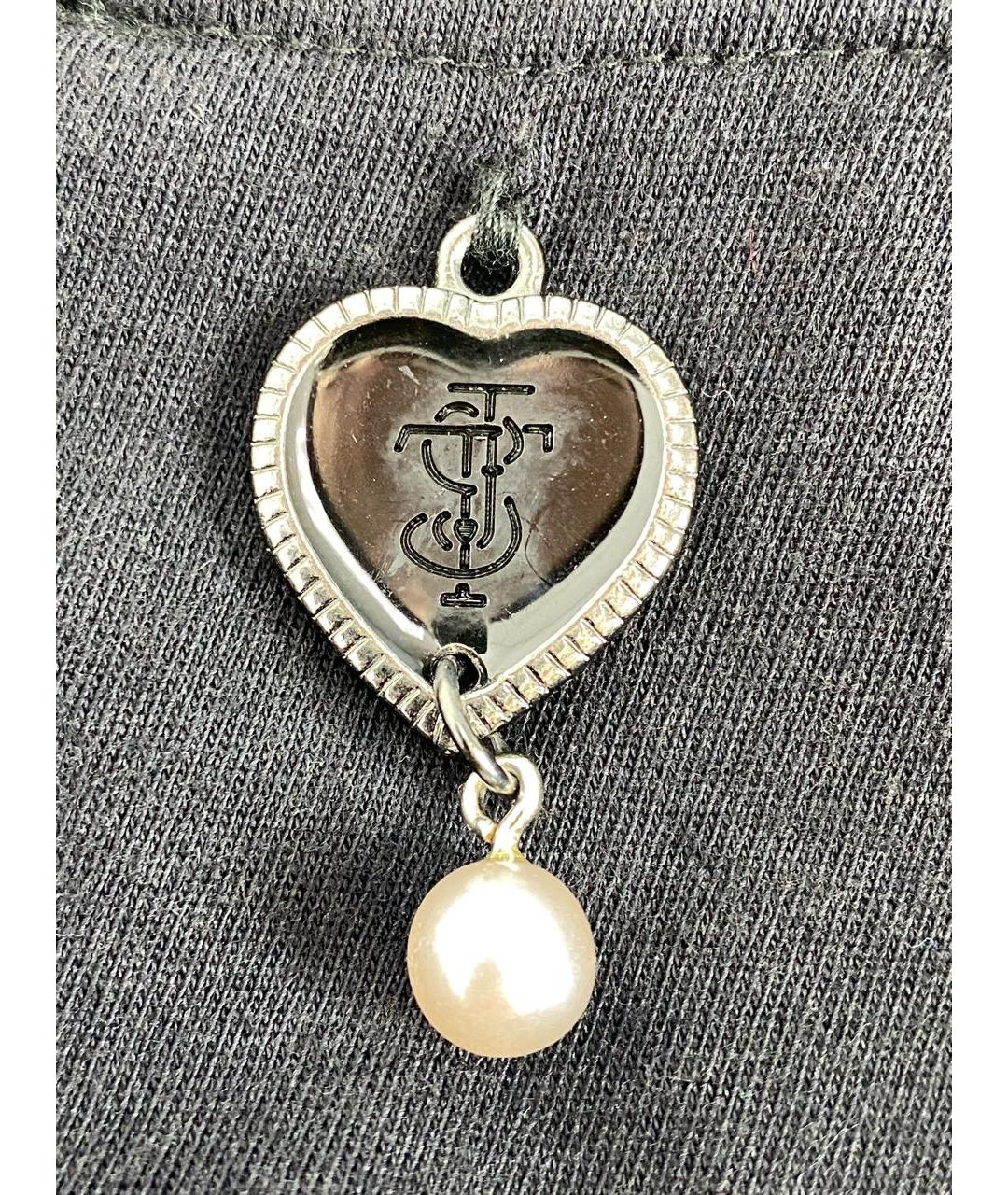 TWIN-SET Черная хлопковая футболка, фото 6