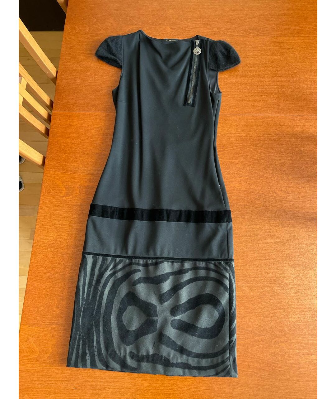 ROBERTO CAVALLI Черное вискозное коктейльное платье, фото 7