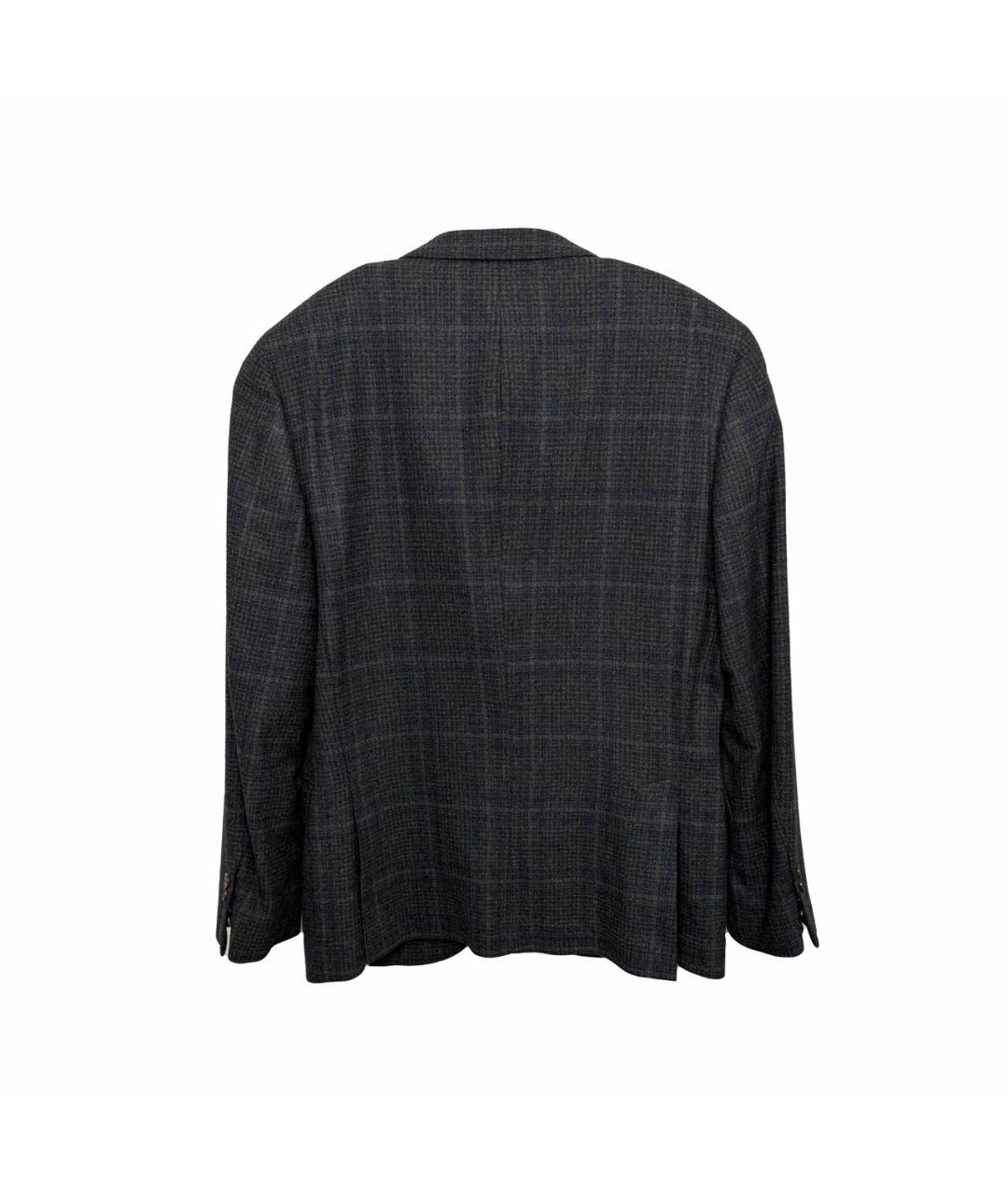 BRUNELLO CUCINELLI Серый шерстяной пиджак, фото 3