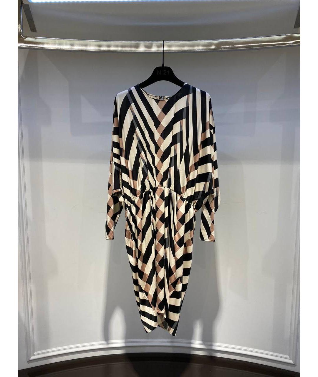 LANVIN Мульти повседневное платье, фото 3