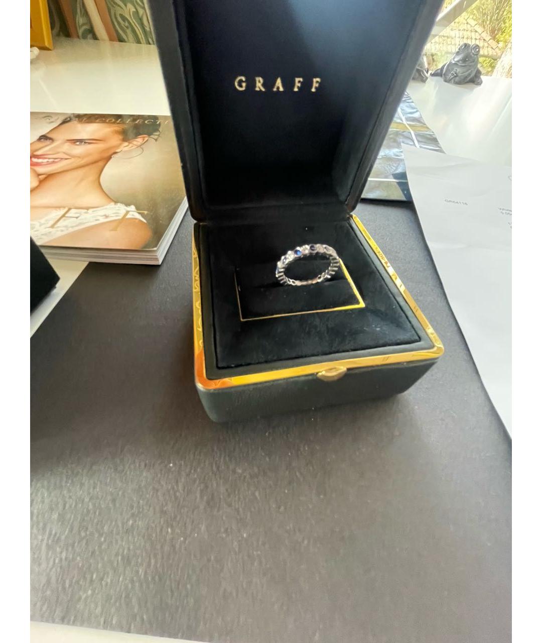 GRAFF Синее кольцо из белого золота, фото 3