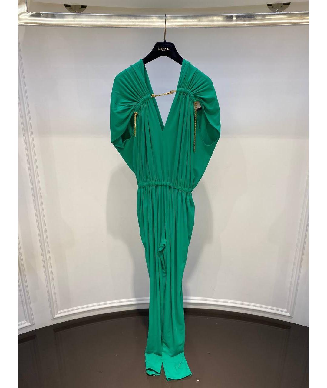 LANVIN Зеленые вечернее платье, фото 3