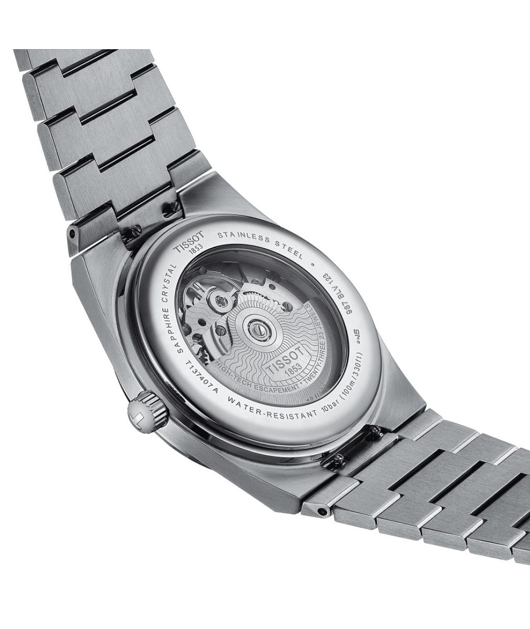 TISSOT Серебряные стальные часы, фото 2