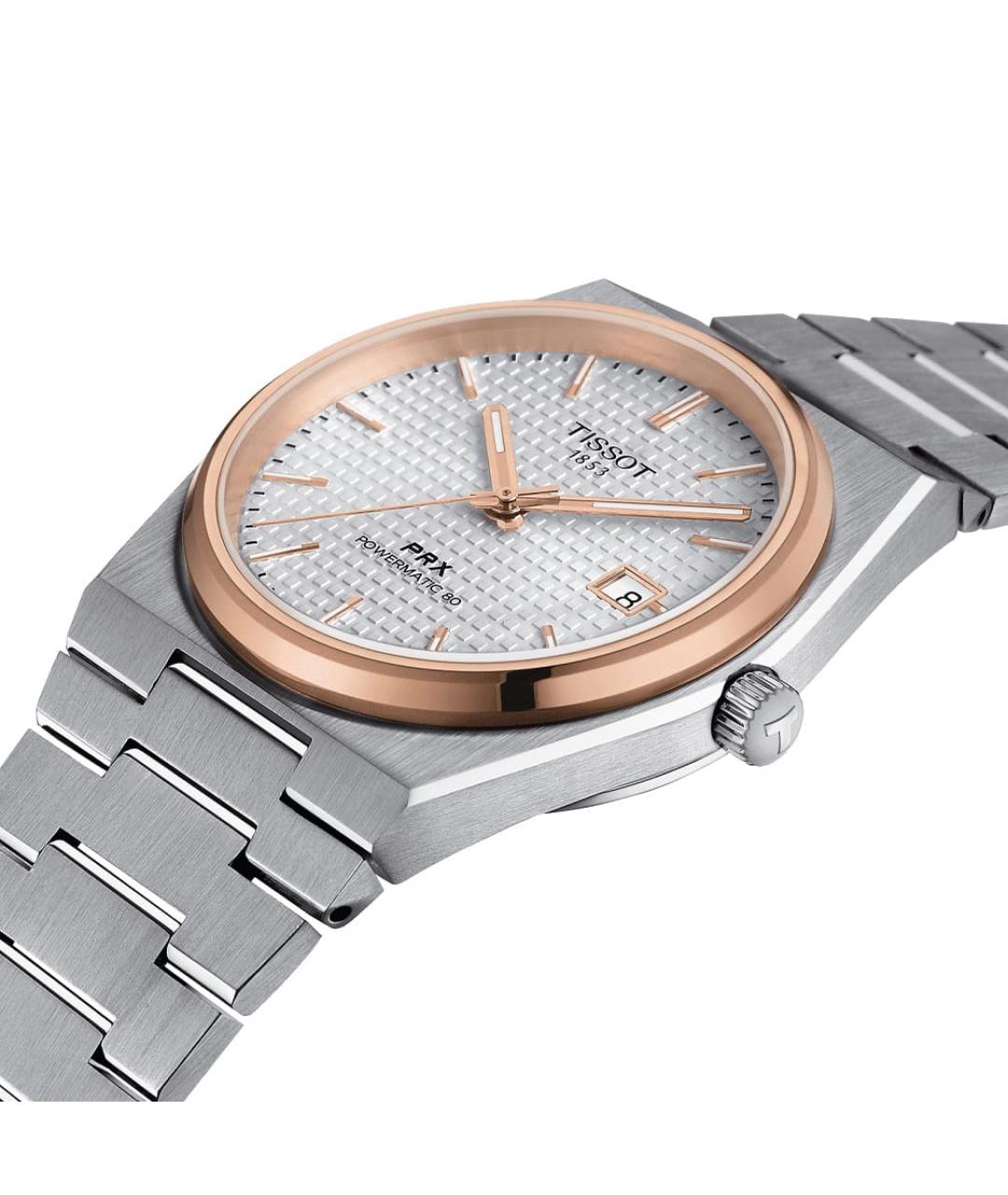 TISSOT Серебряные стальные часы, фото 3