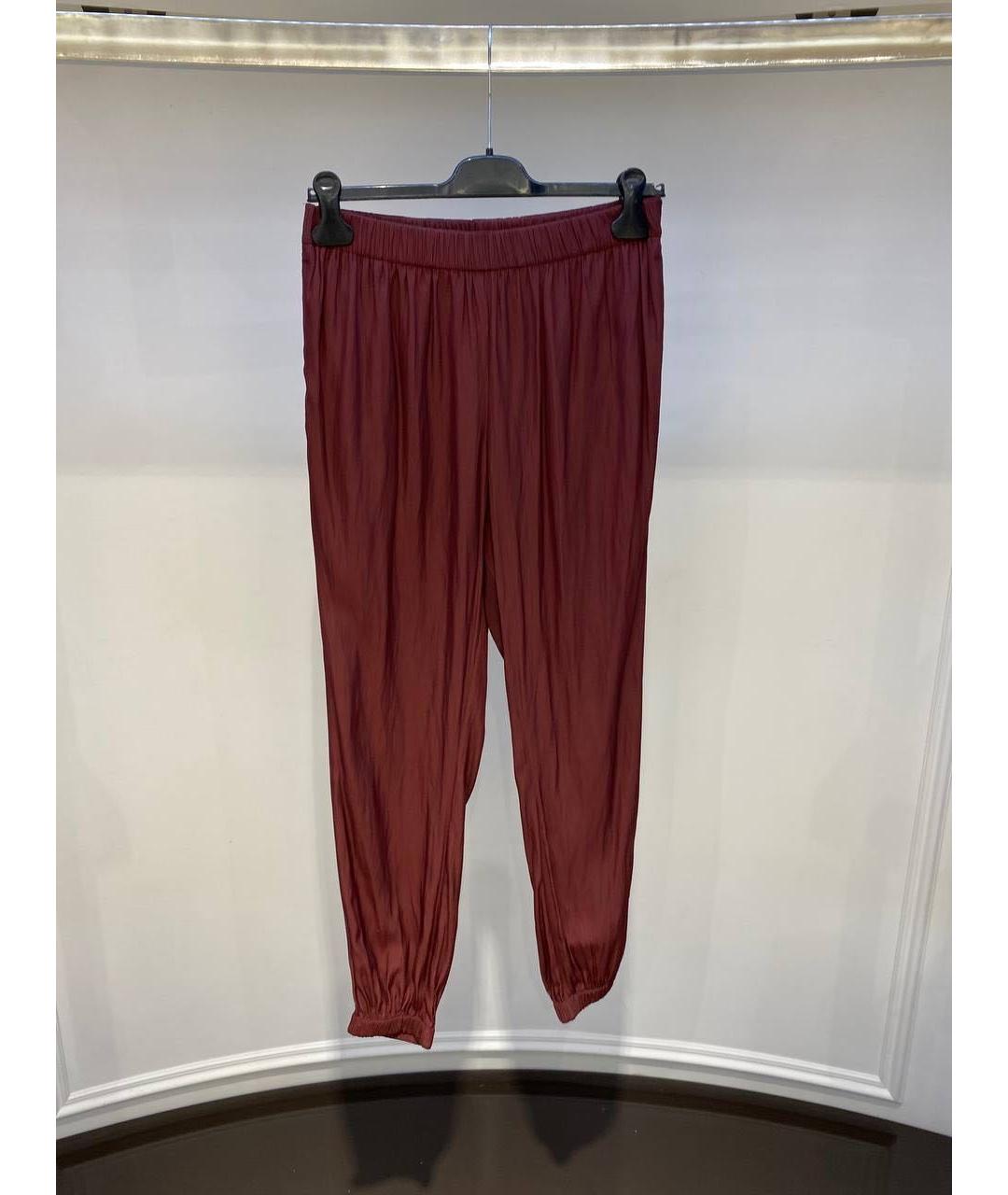 LANVIN Бордовые брюки узкие, фото 3