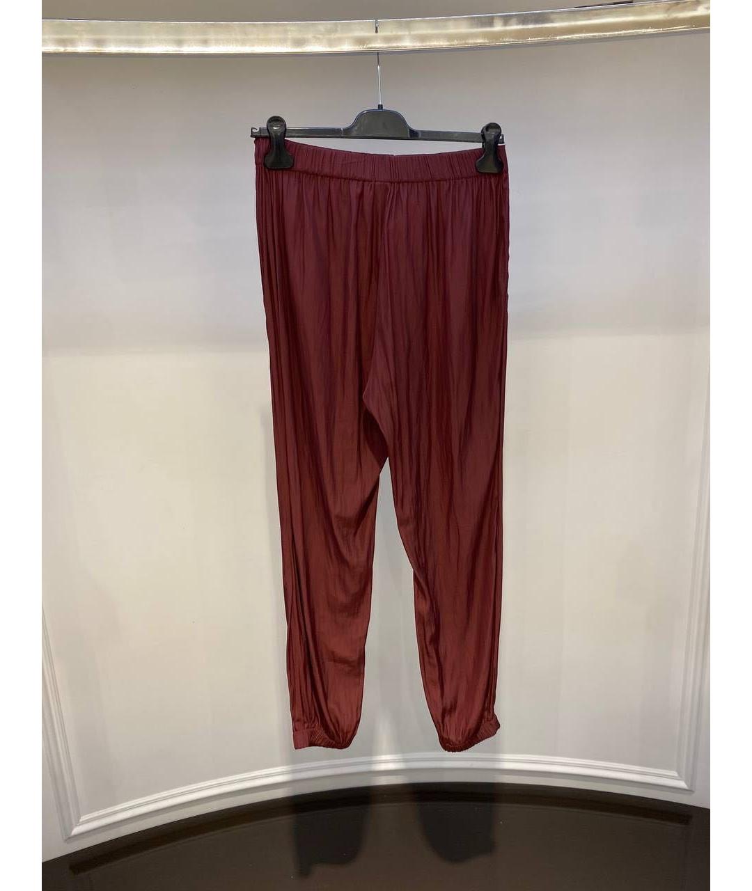 LANVIN Бордовые брюки узкие, фото 2