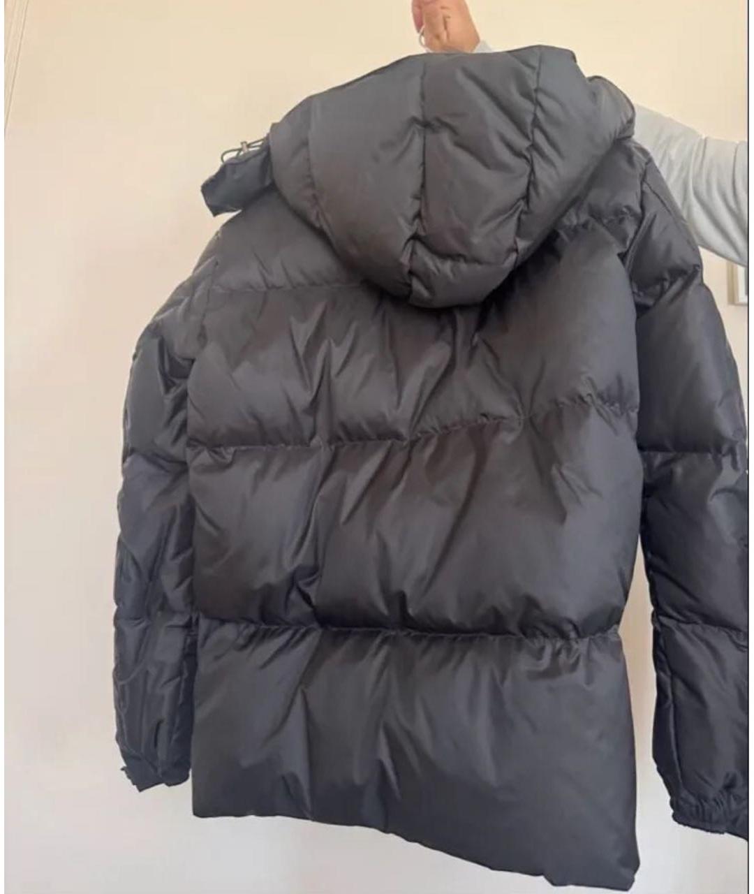 MONCLER Черный пуховик, фото 2