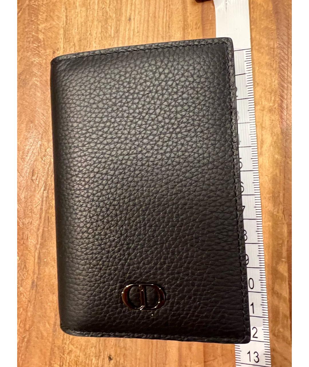 CHRISTIAN DIOR Черная кожаная визитница, фото 7