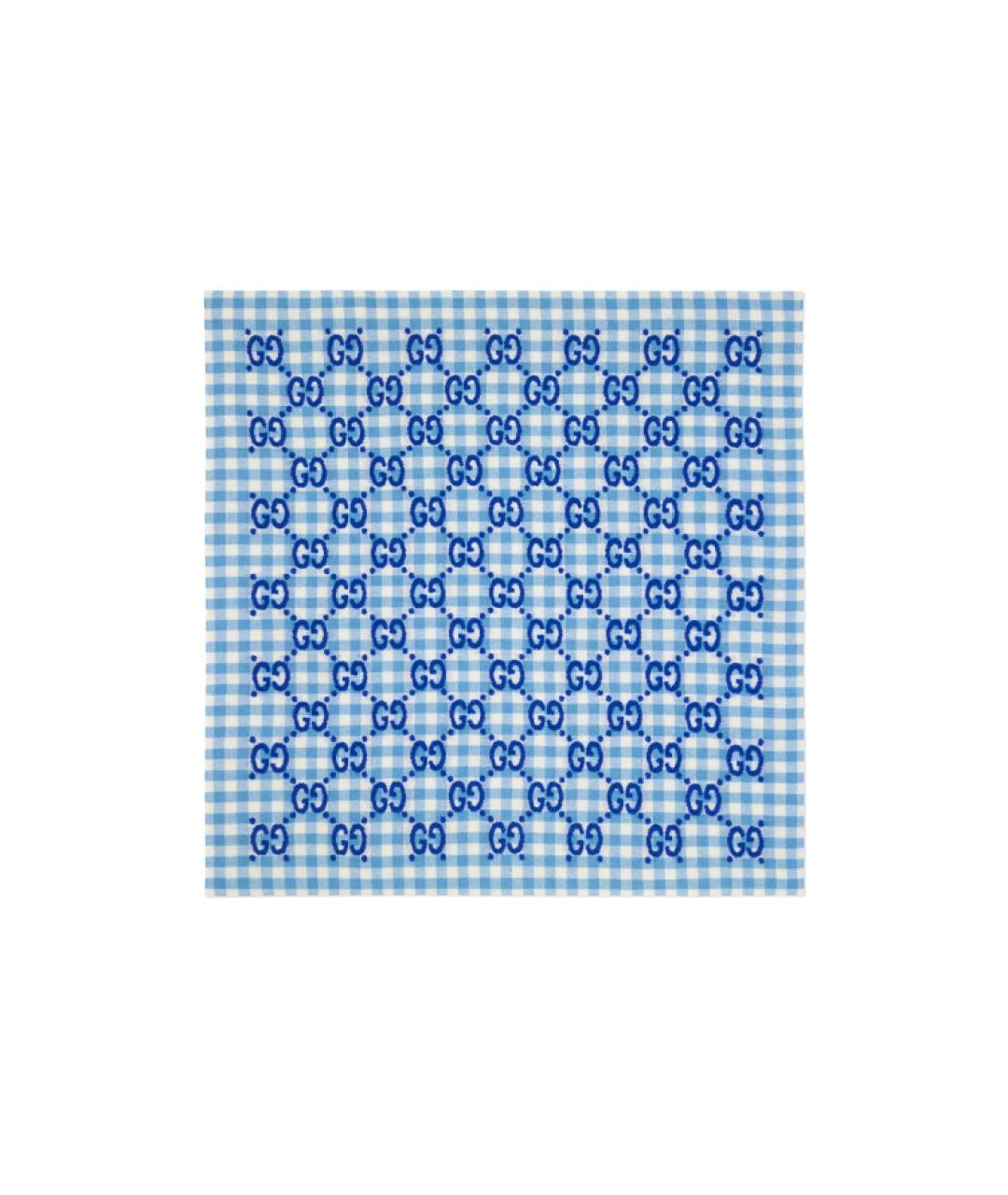 GUCCI Синий шарф, фото 1