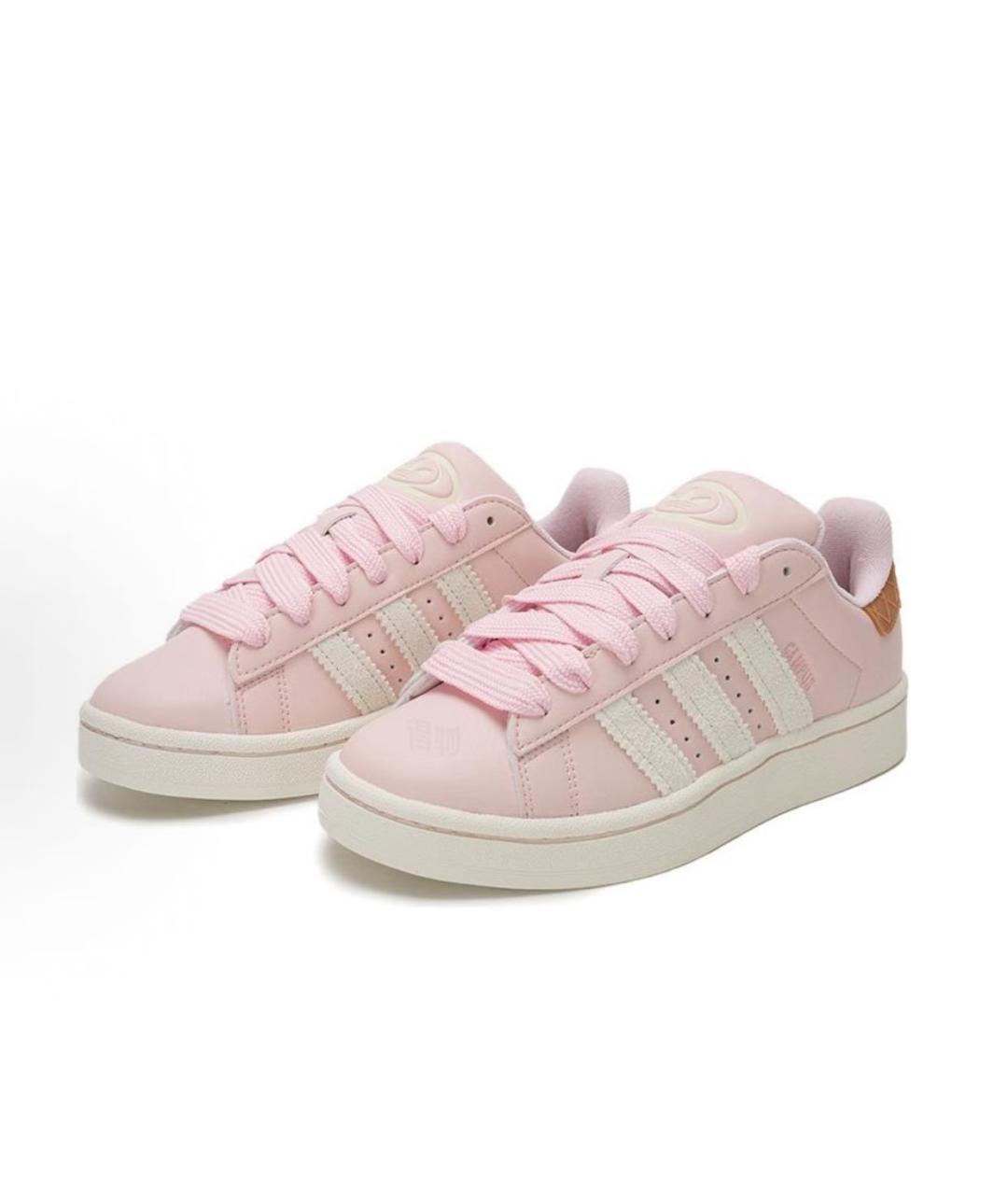 ADIDAS Розовые кожаные кеды, фото 2