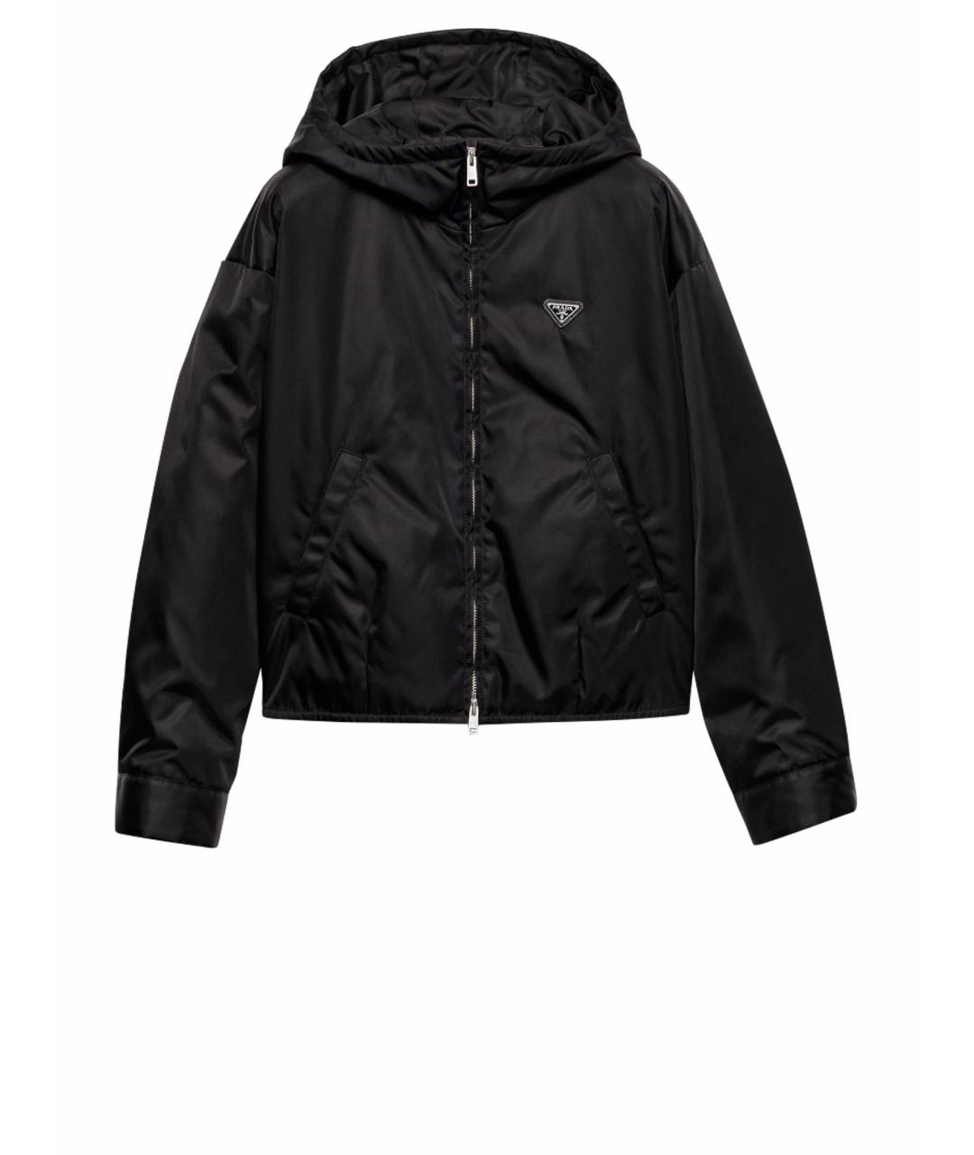 PRADA Черная полиамидовая куртка, фото 1