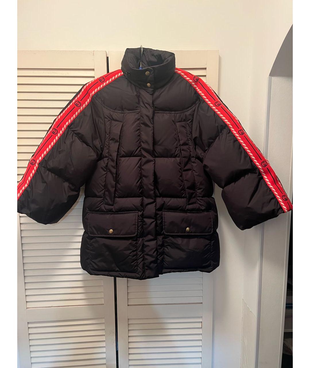 GUCCI Черный полиамидовый пуховик, фото 8