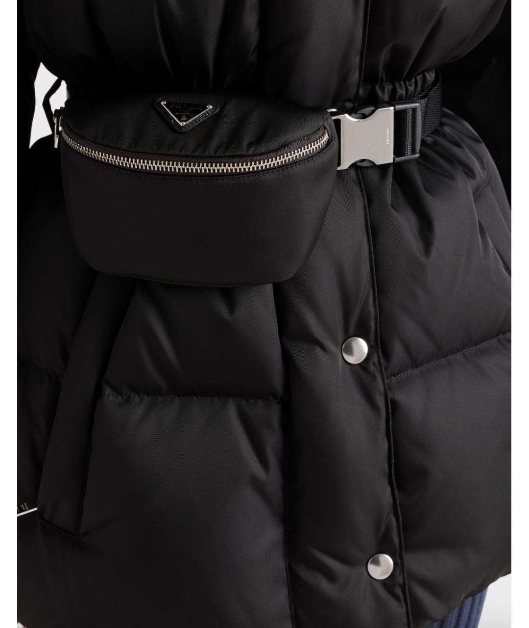 PRADA Черная полиамидовая куртка, фото 3