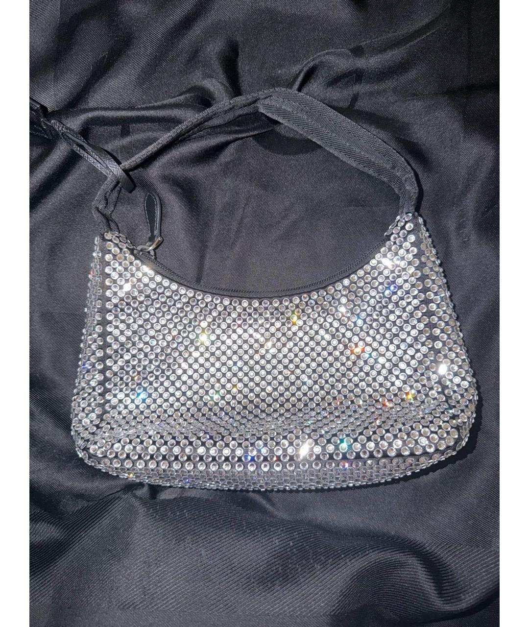 PRADA Черная тканевая сумка с короткими ручками, фото 2