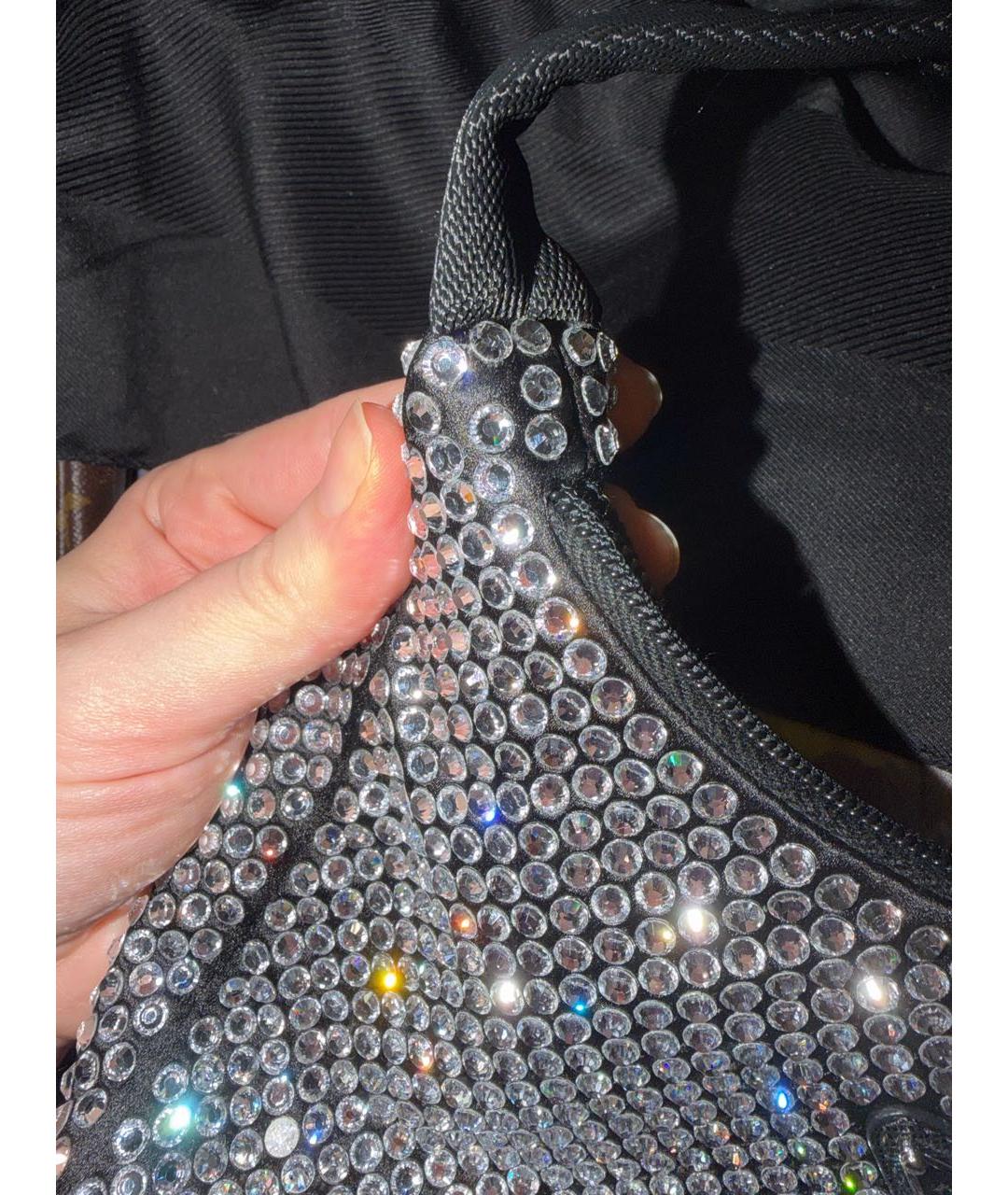 PRADA Черная тканевая сумка с короткими ручками, фото 3