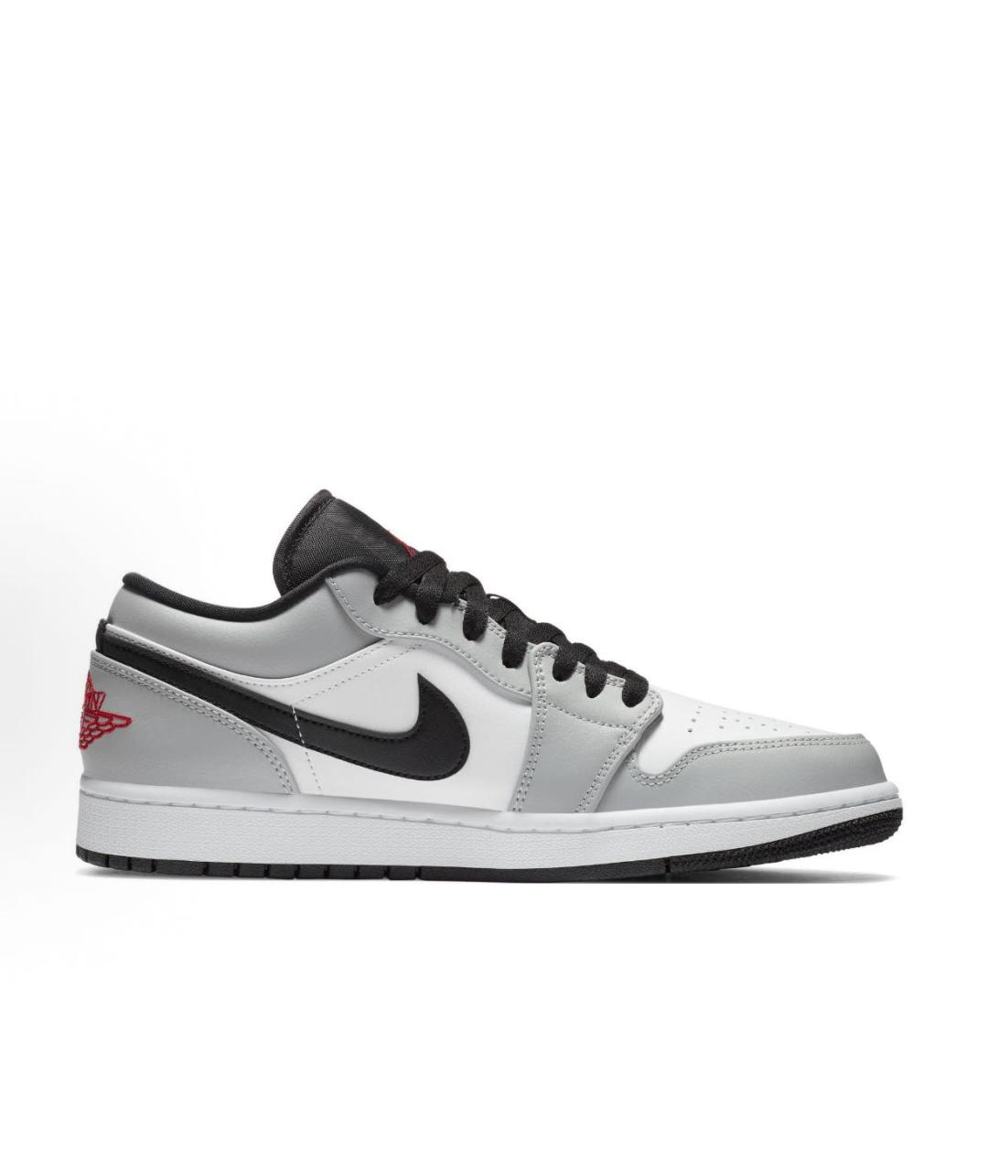 JORDAN Серые кожаные низкие кроссовки / кеды, фото 4