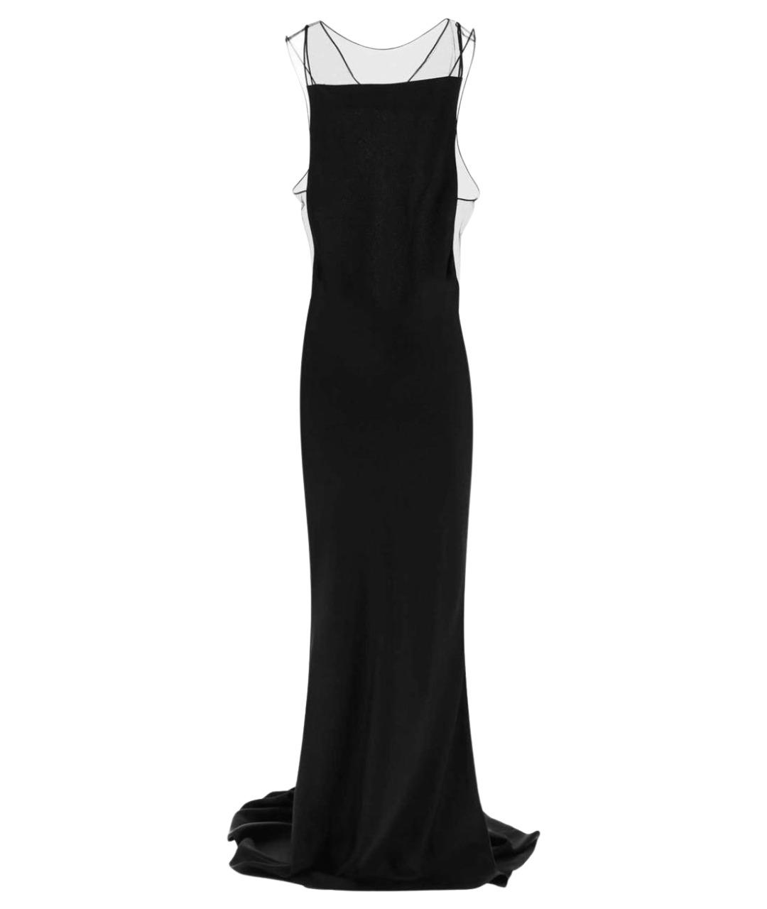 MAISON MARGIELA Черное полиэстеровое вечернее платье, фото 1