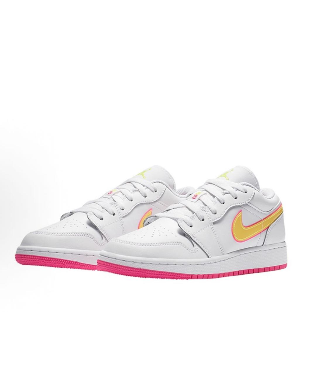 JORDAN Белые кожаные кроссовки, фото 3