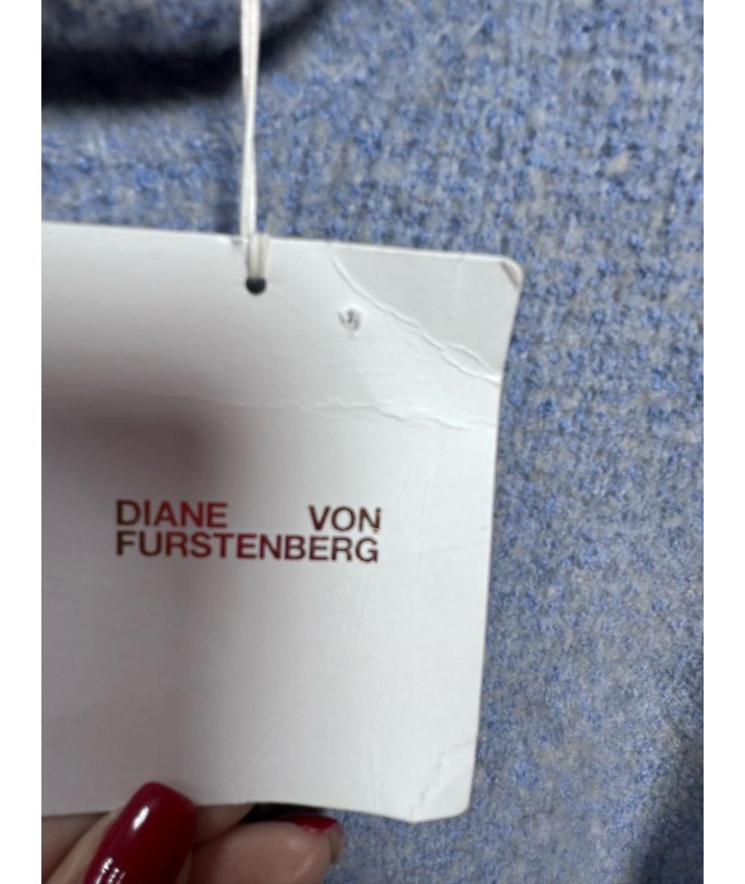 DIANE VON FURSTENBERG Голубой шерстяной джемпер / свитер, фото 6